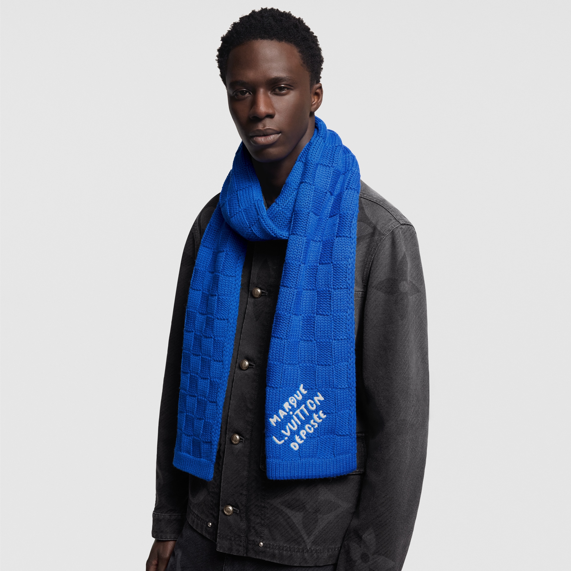 Damier Snug Scarf . in Men