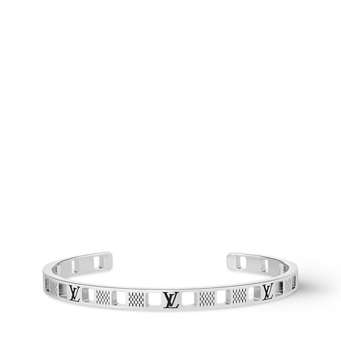 Damier Staples Cut Out Cuff . in Men's Fashion Jewellery Bracelets for Men collections by Louis Vuitton (Product zoom)