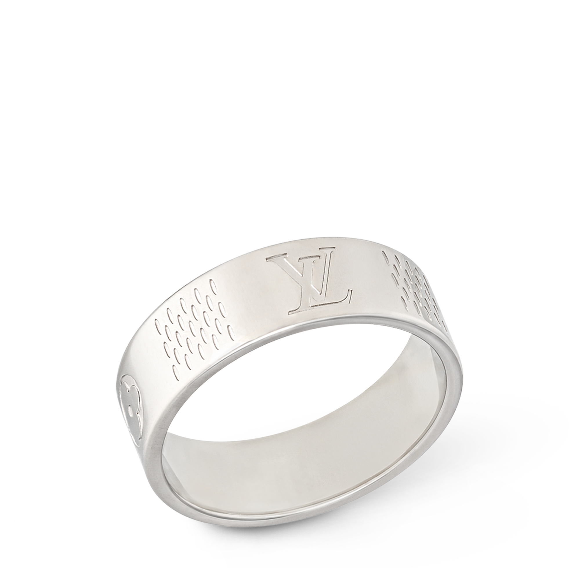 Damier Staples Thin Ring . in Men