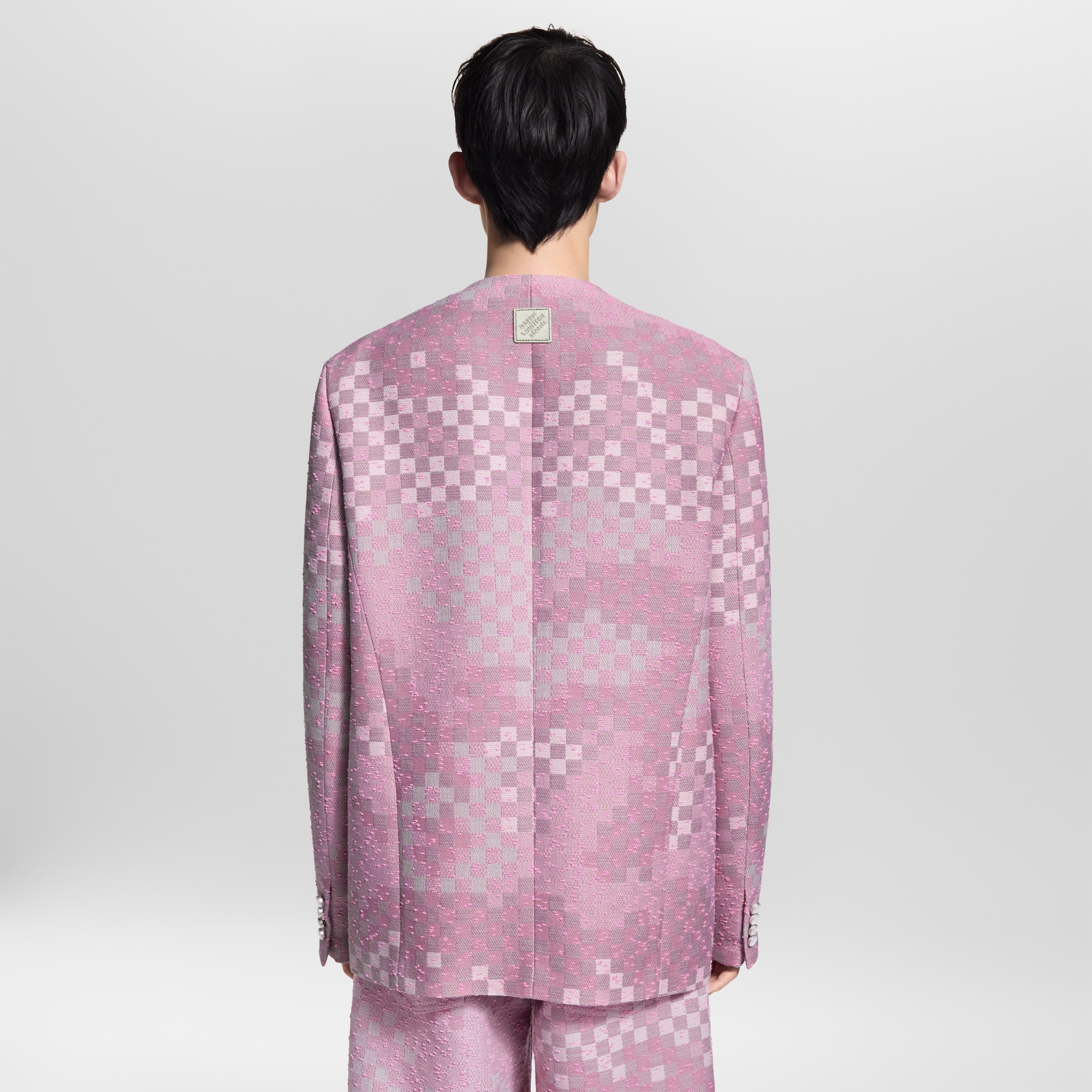 迷彩無領粗呢外套  in 男士