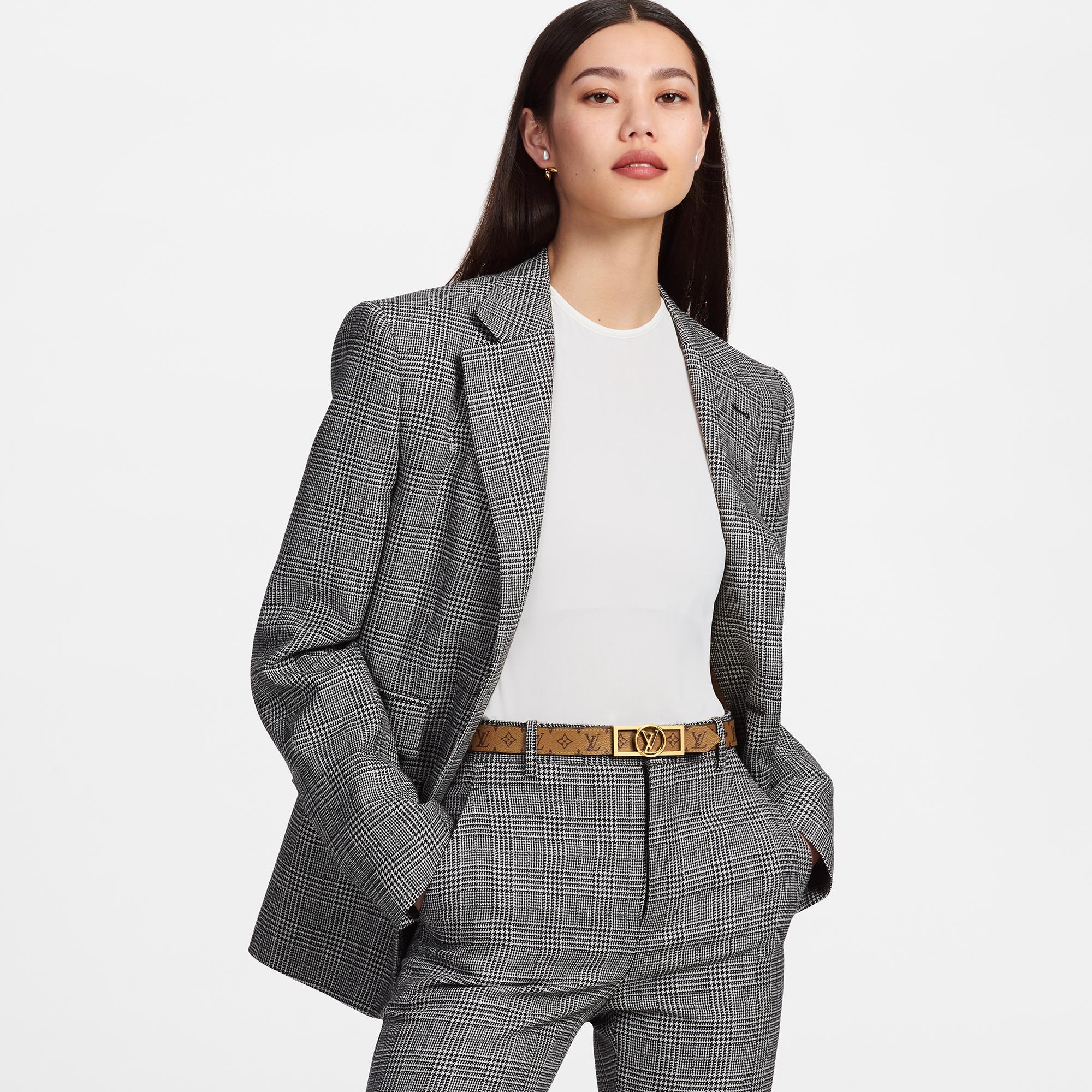 Dauphine 25毫米雙面皮帶 其他 Monogram 帆布 in 女士