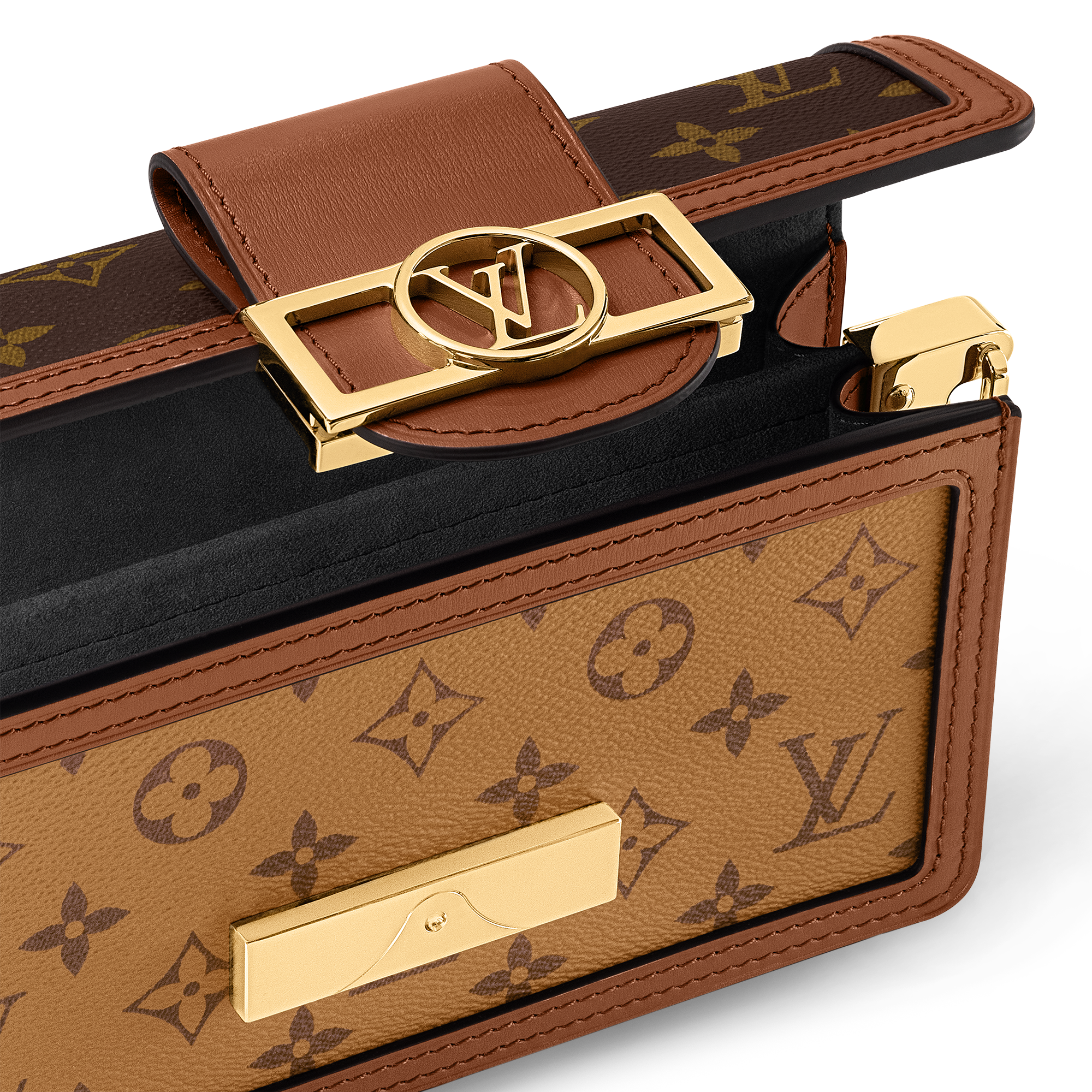 Dauphine East West Monogram Reverse Canvas in Women