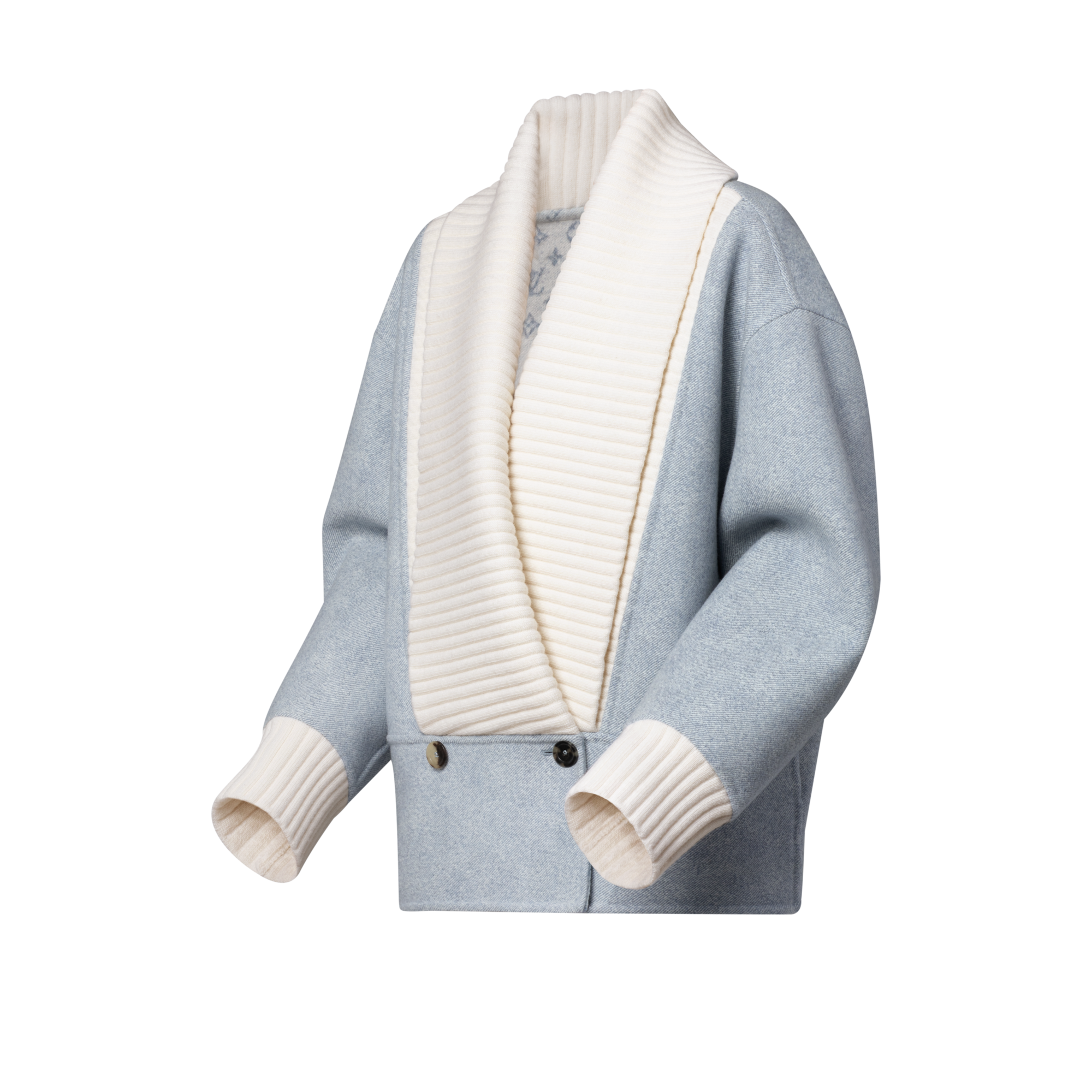 Denim-Effect Double Face Jacket  in Women