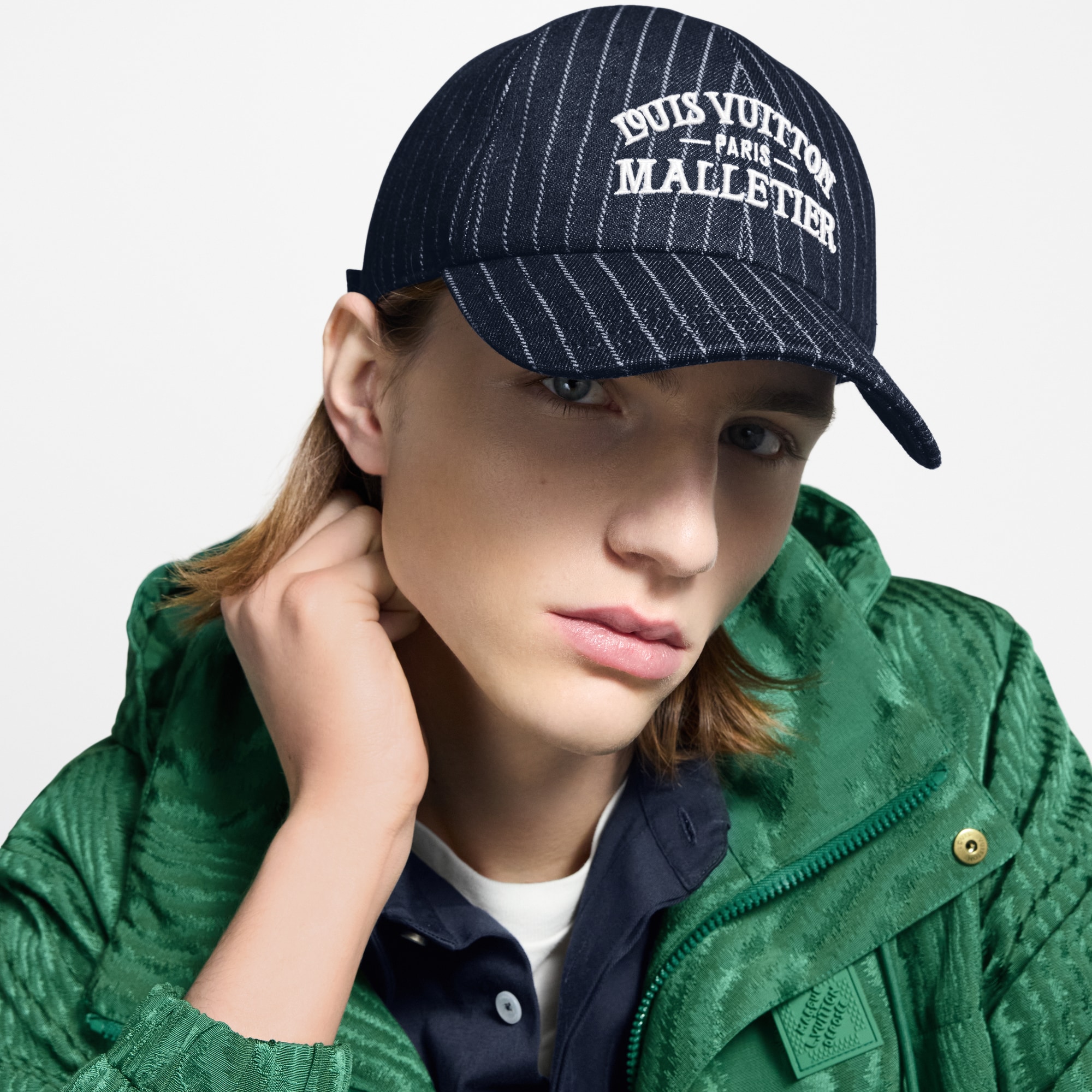 Denim Stripes Cap . in Men