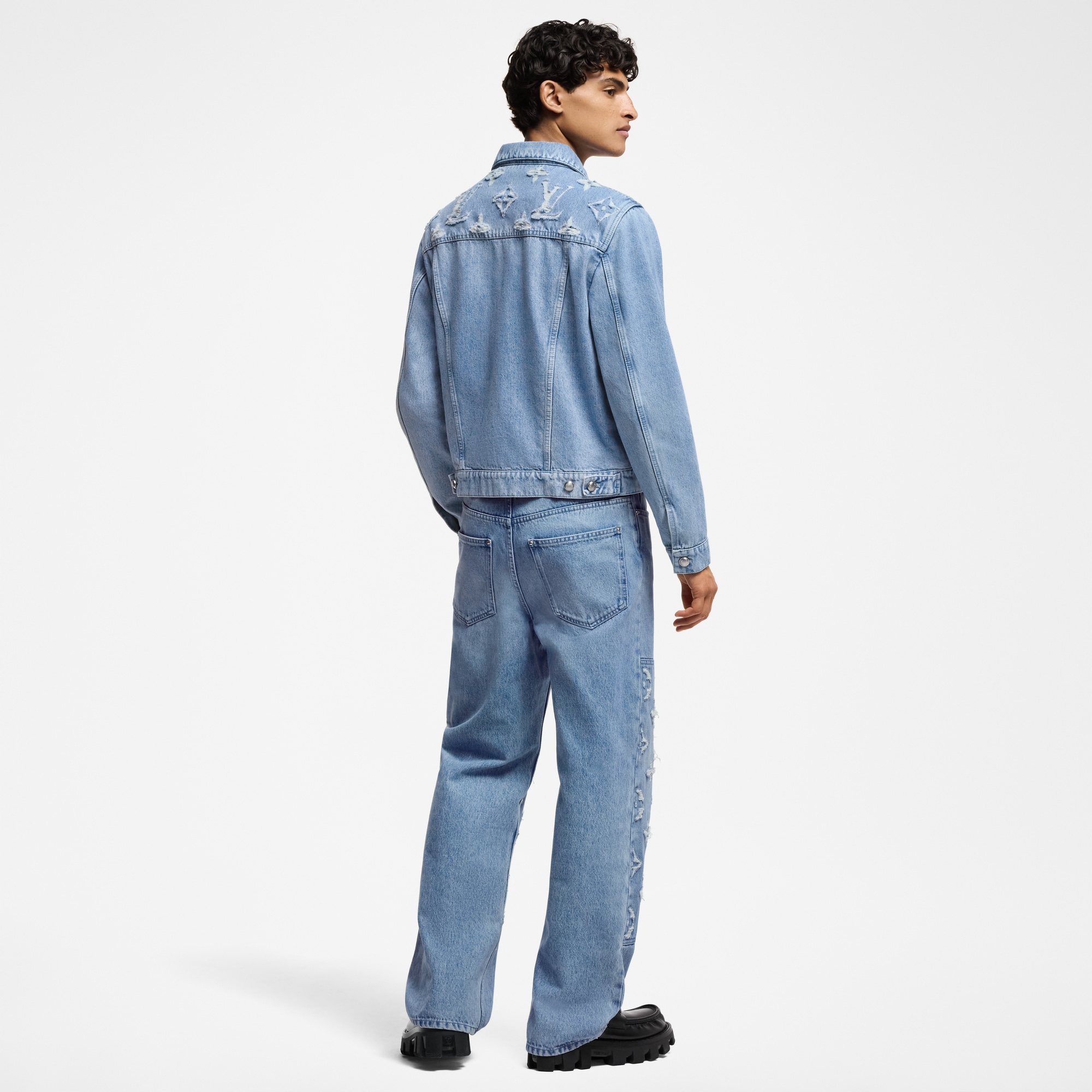 Denim Trucker Jacket  in Men