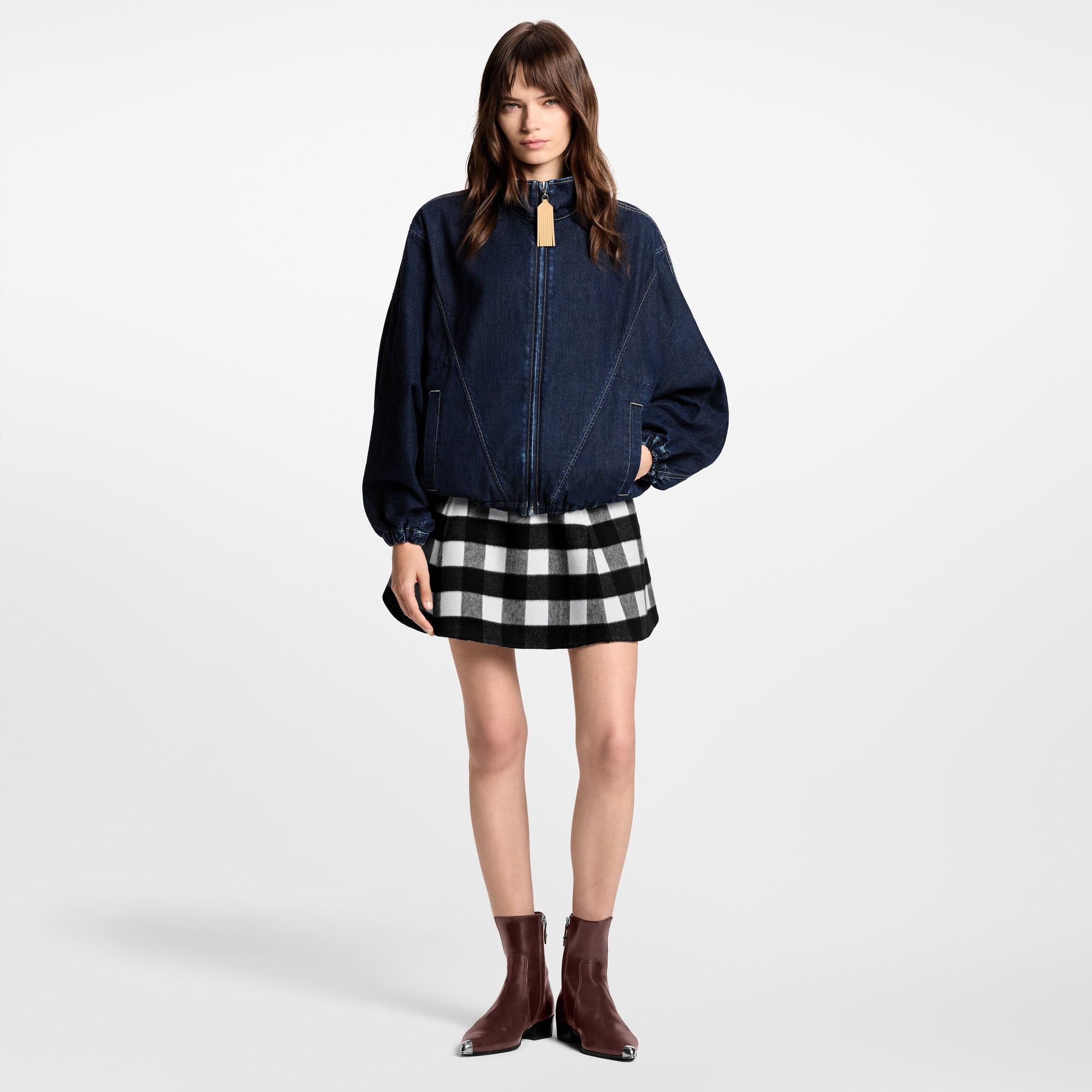 拉鏈牛仔外套  in 女士