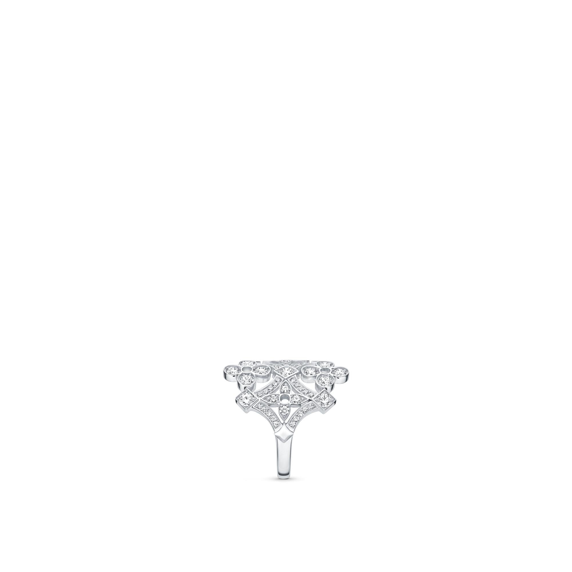 Dentelle Large Ring, White Gold And Diamonds  in Jewellery