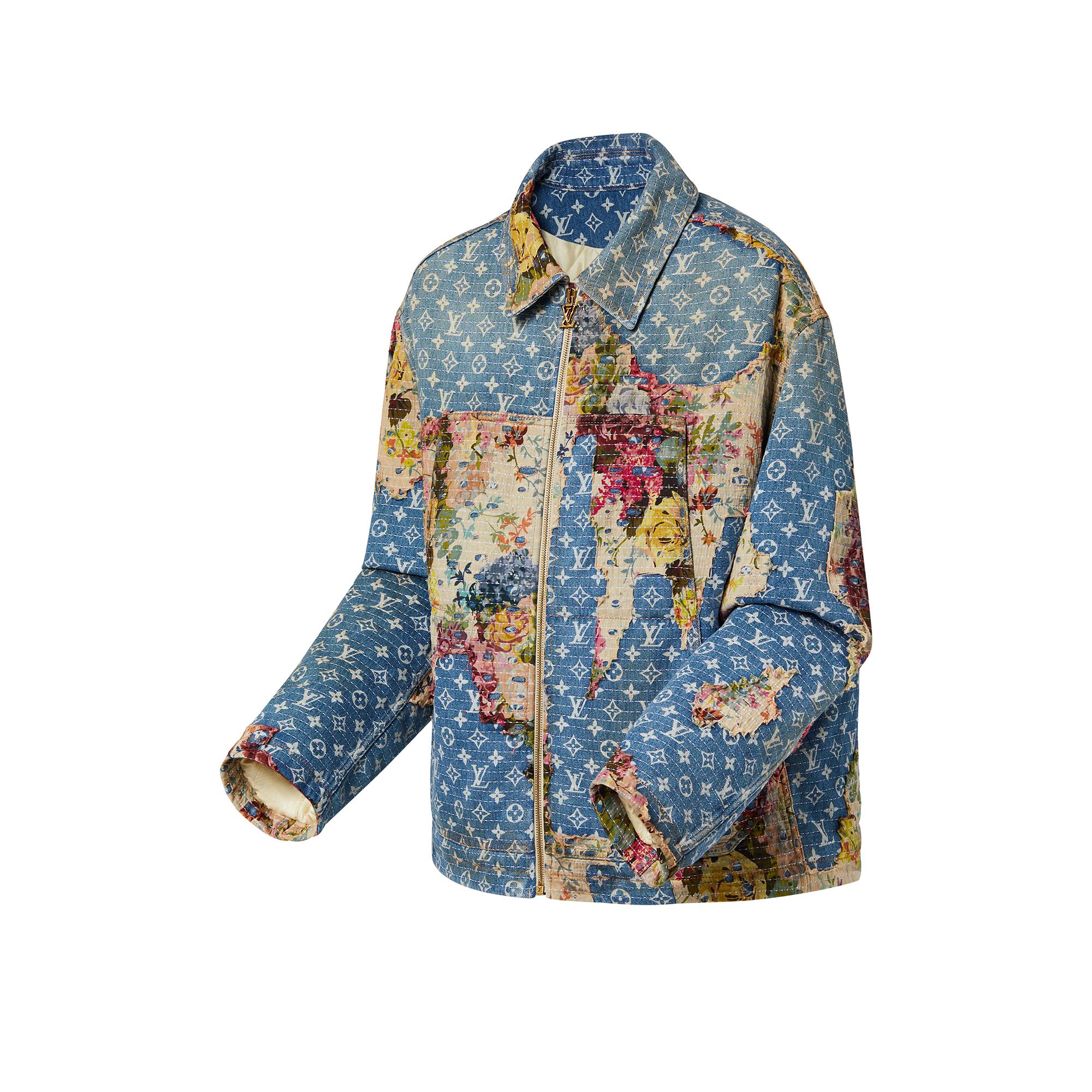 Destroyed Workwear Denim Jacket  in Men