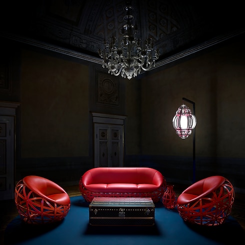 Diamond Armchair by Marcel Wanders in Trunks, Travel and Home's Home and Art of Dining Furniture collections by Louis Vuitton (Product zoom)