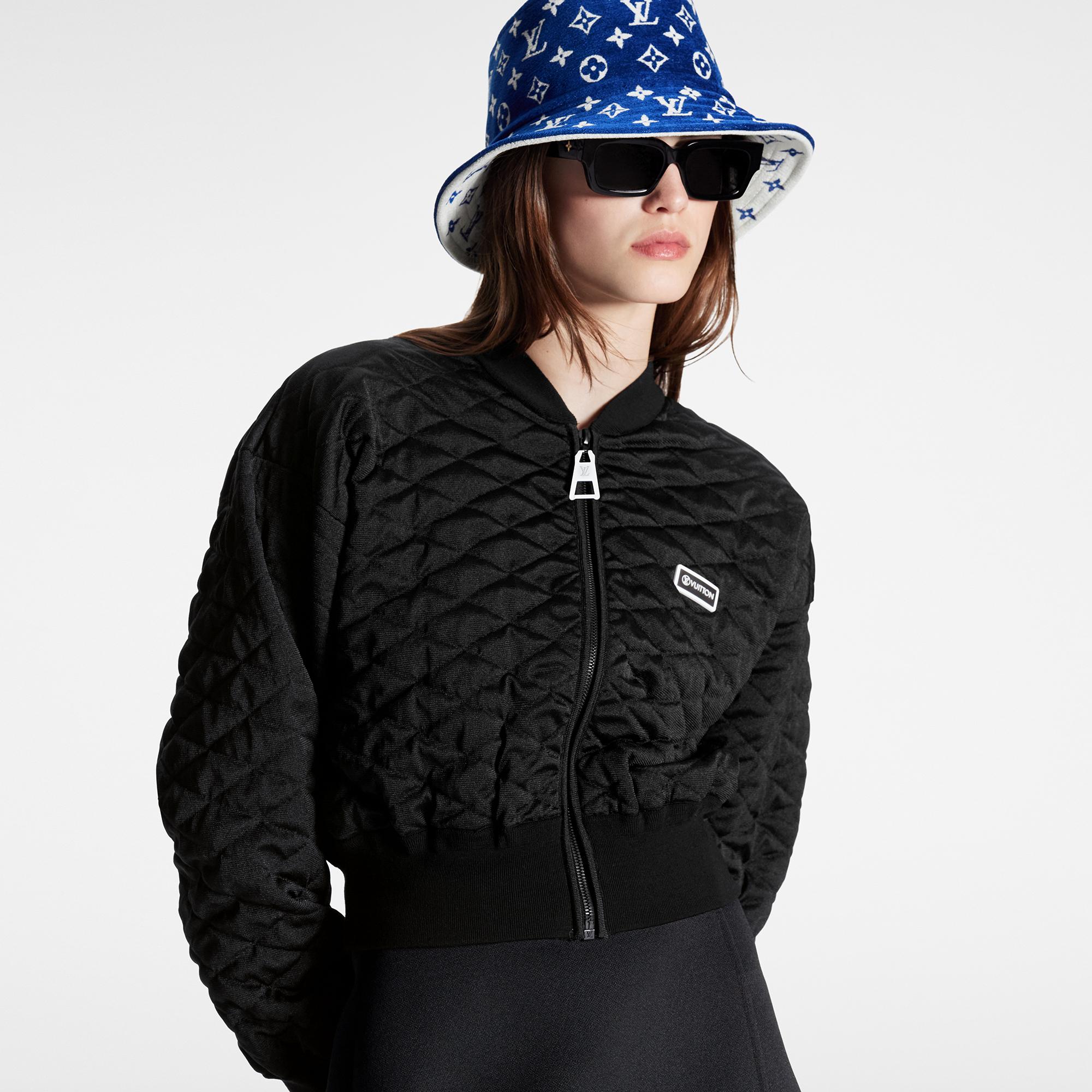 Diamond Knit Bomber Jacket - Ready to 