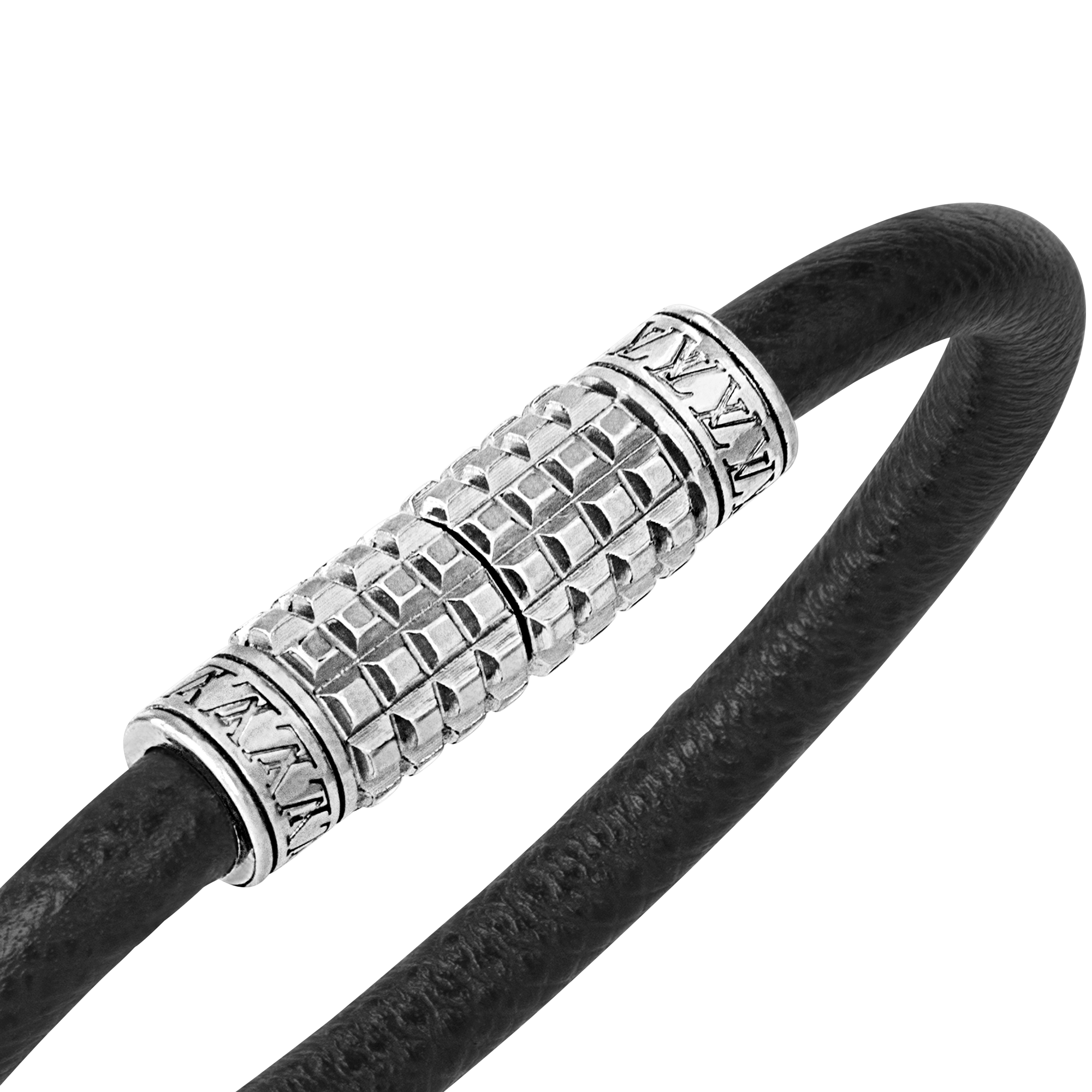 Digit Bracelet Damier Graphite Canvas in Men