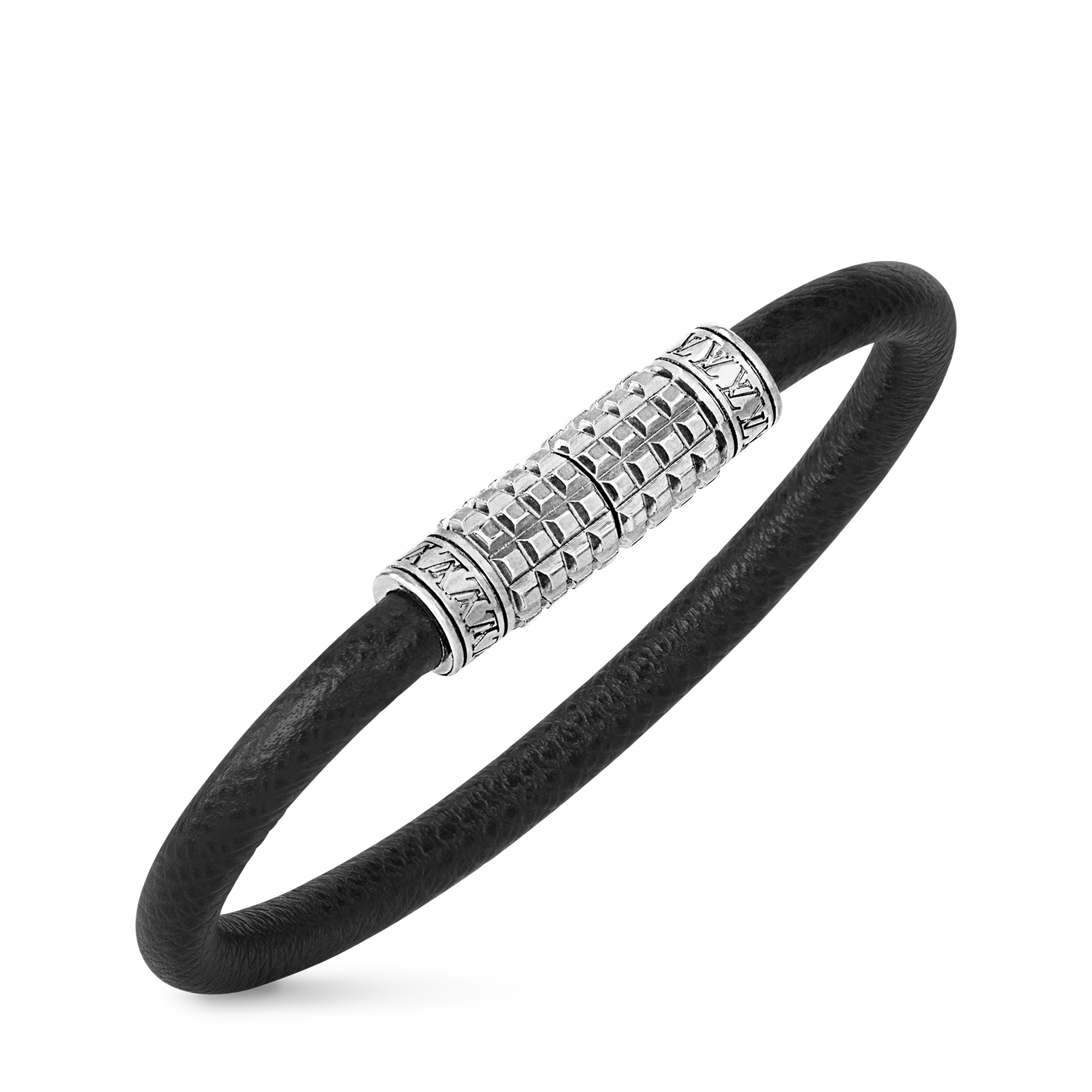 Digit Bracelet Damier Graphite Canvas in Men