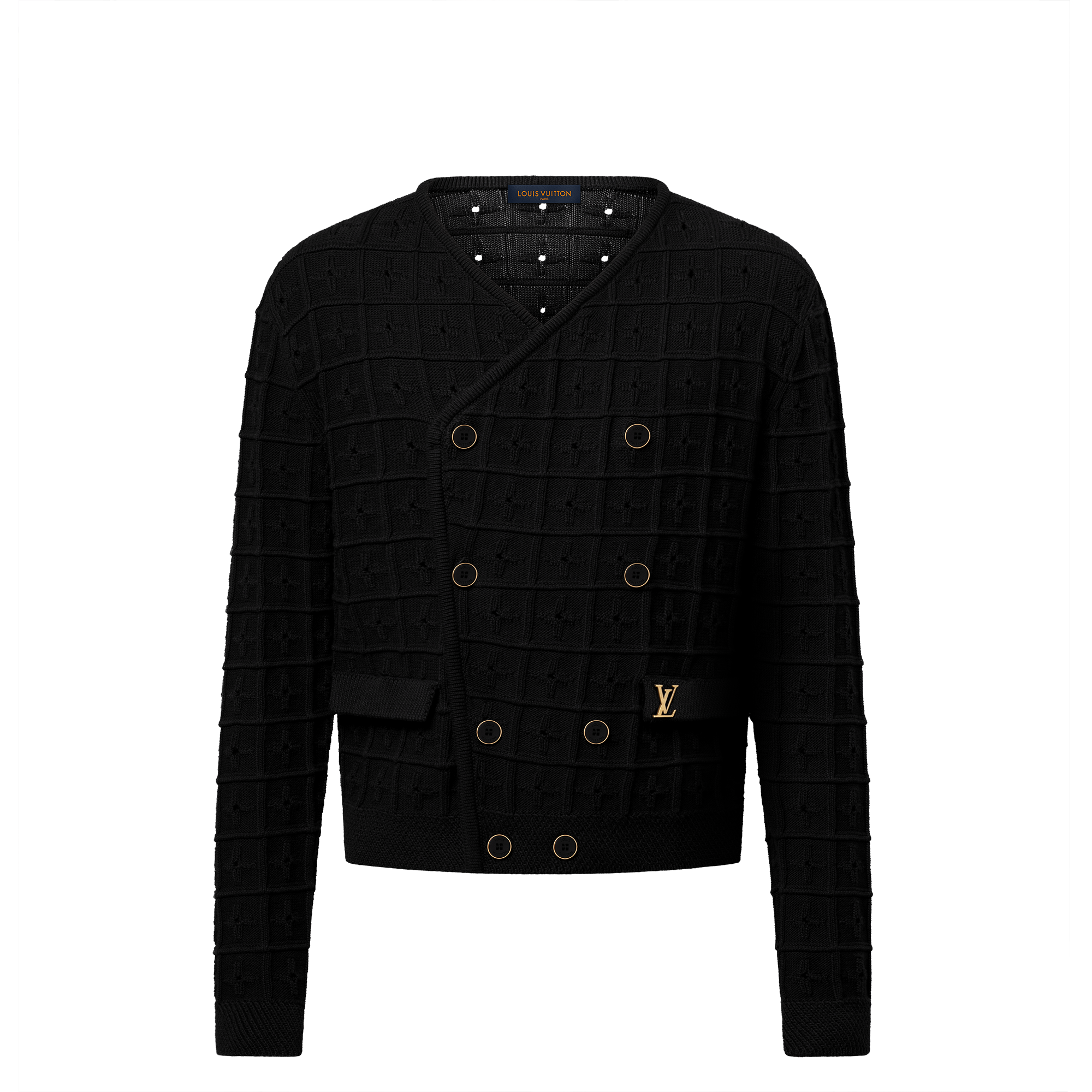 雙排扣針織外套  in 男士