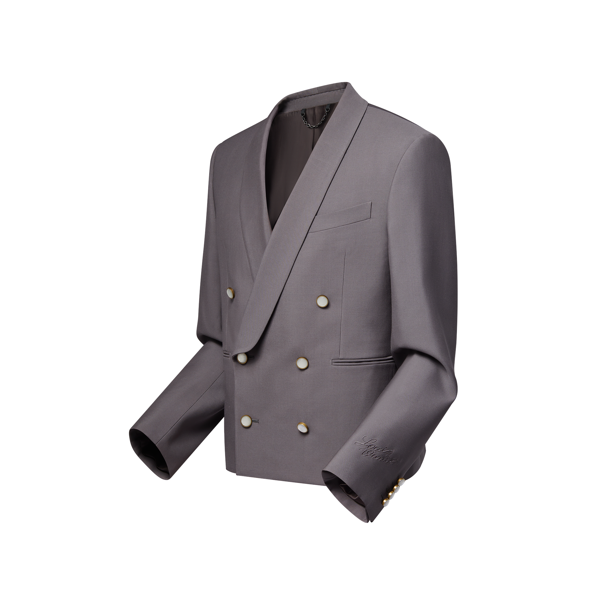 Double-Breasted Wool Evening Jacket  in Men