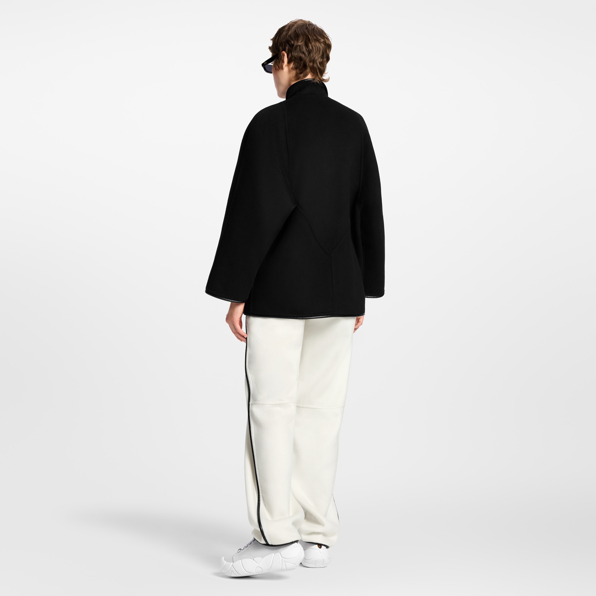 Double Face Clip Front Coat  in Women