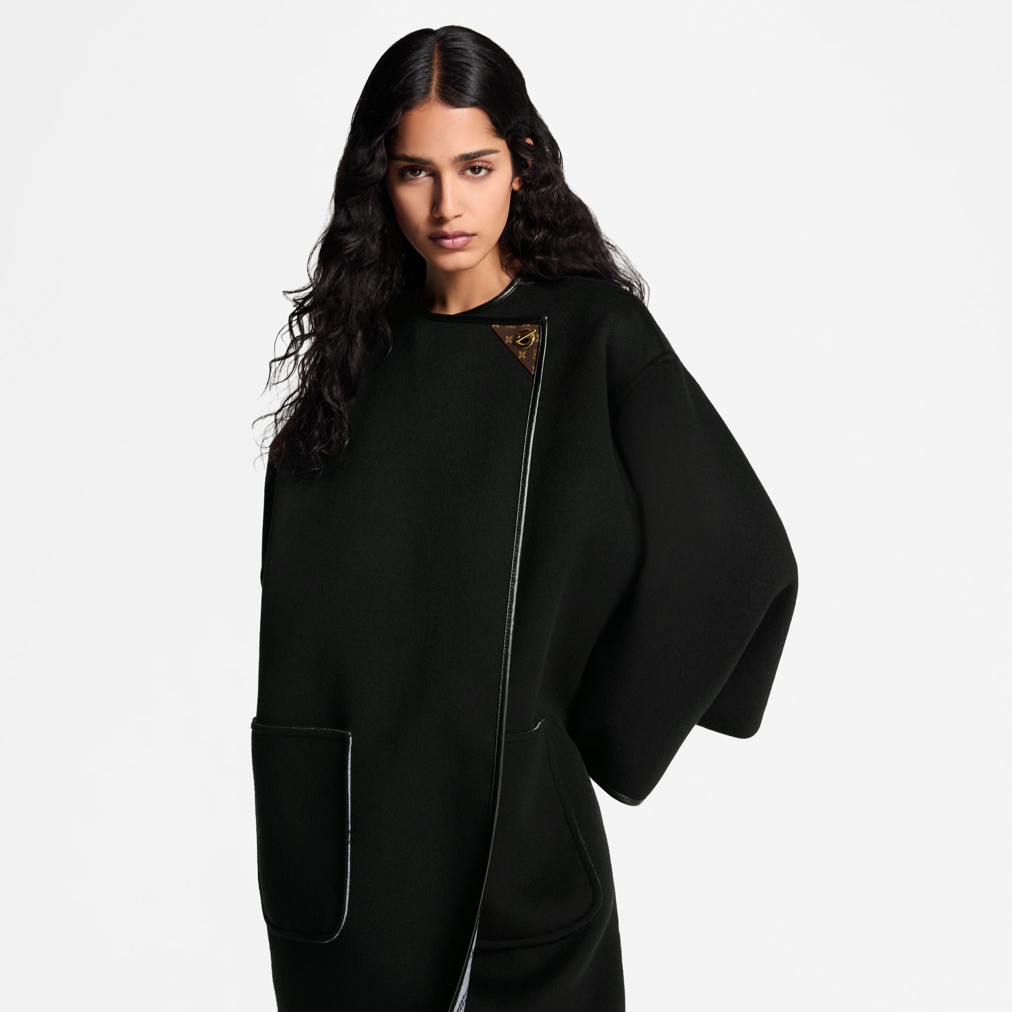 雙面調節扣細節大衣  in 女士