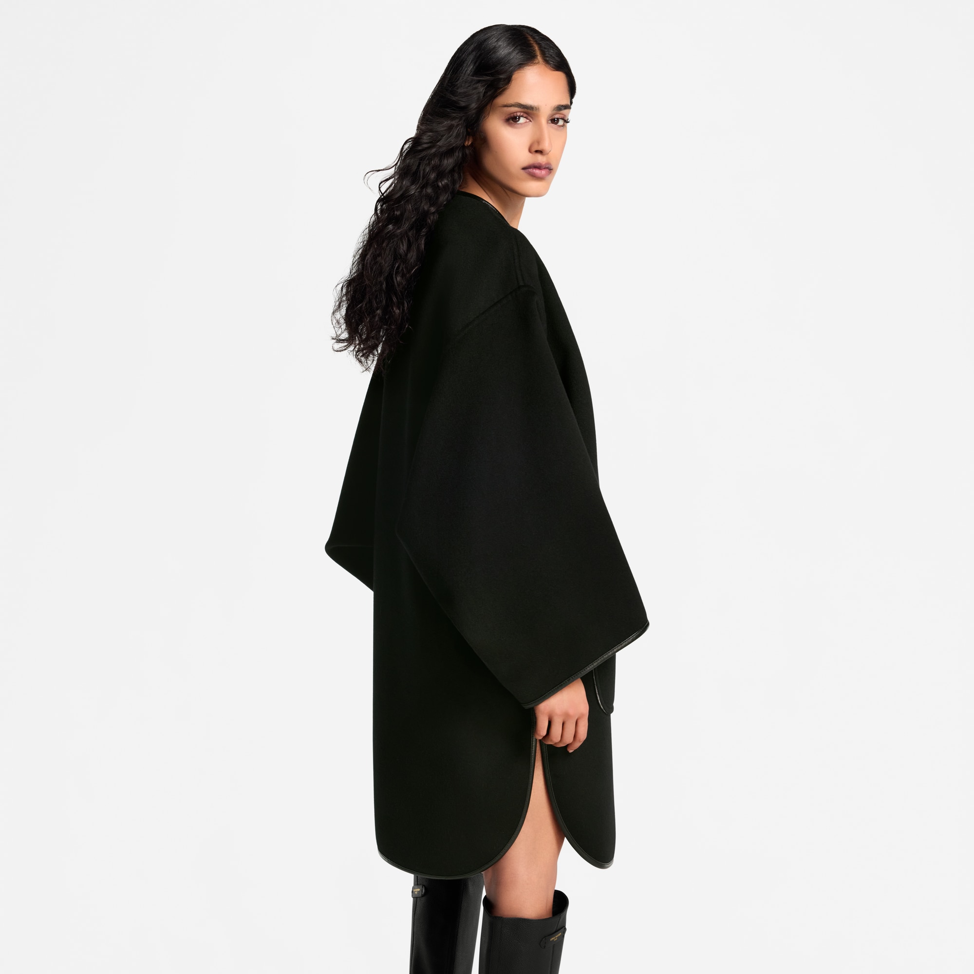 雙面調節扣細節大衣  in 女士