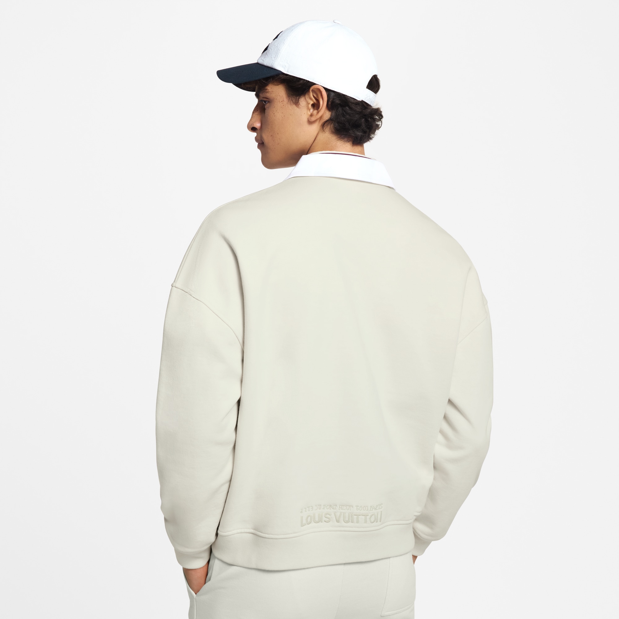 Embellished Half Zip Sweatshirt  in Men