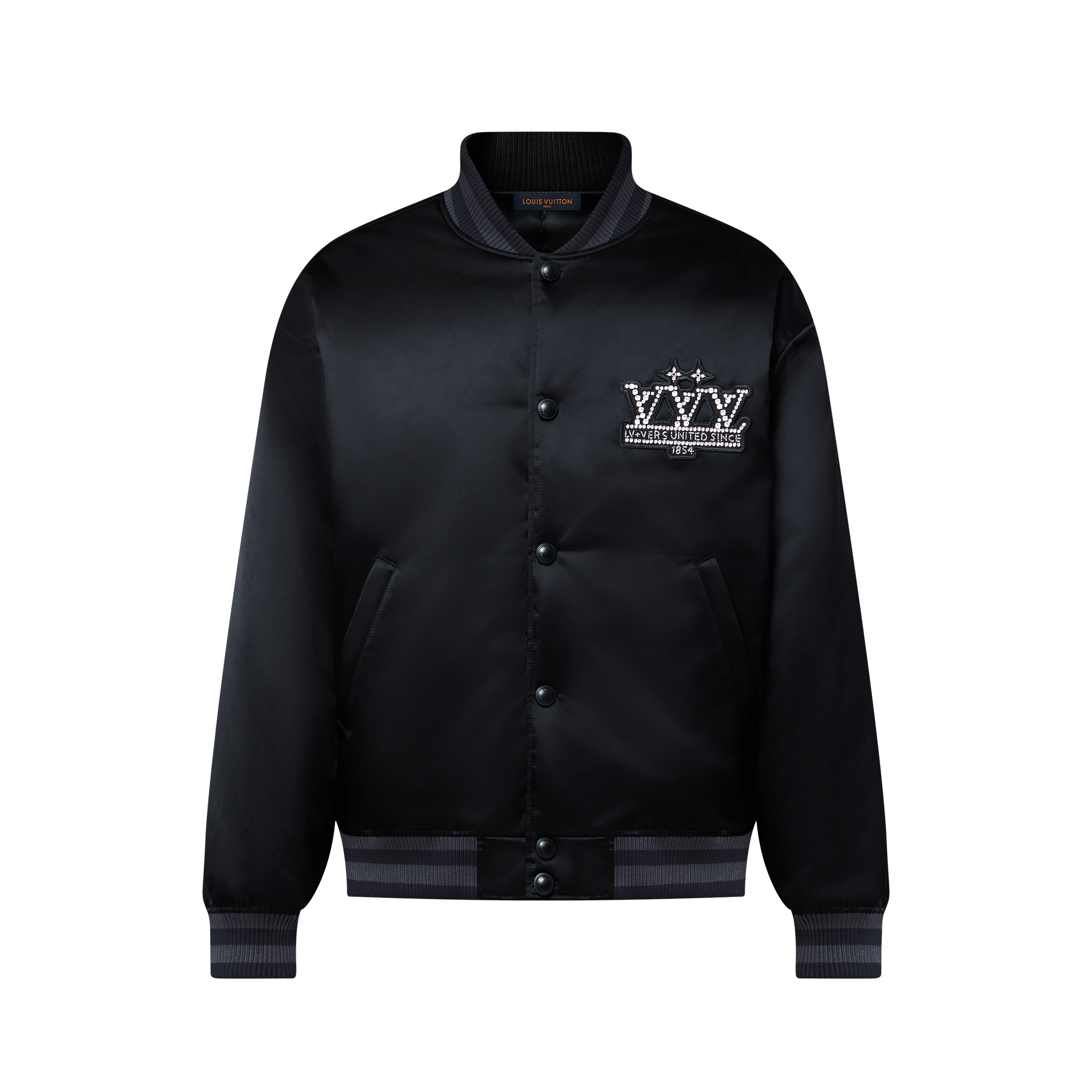 Embellished Nylon Baseball Blouson  in Men