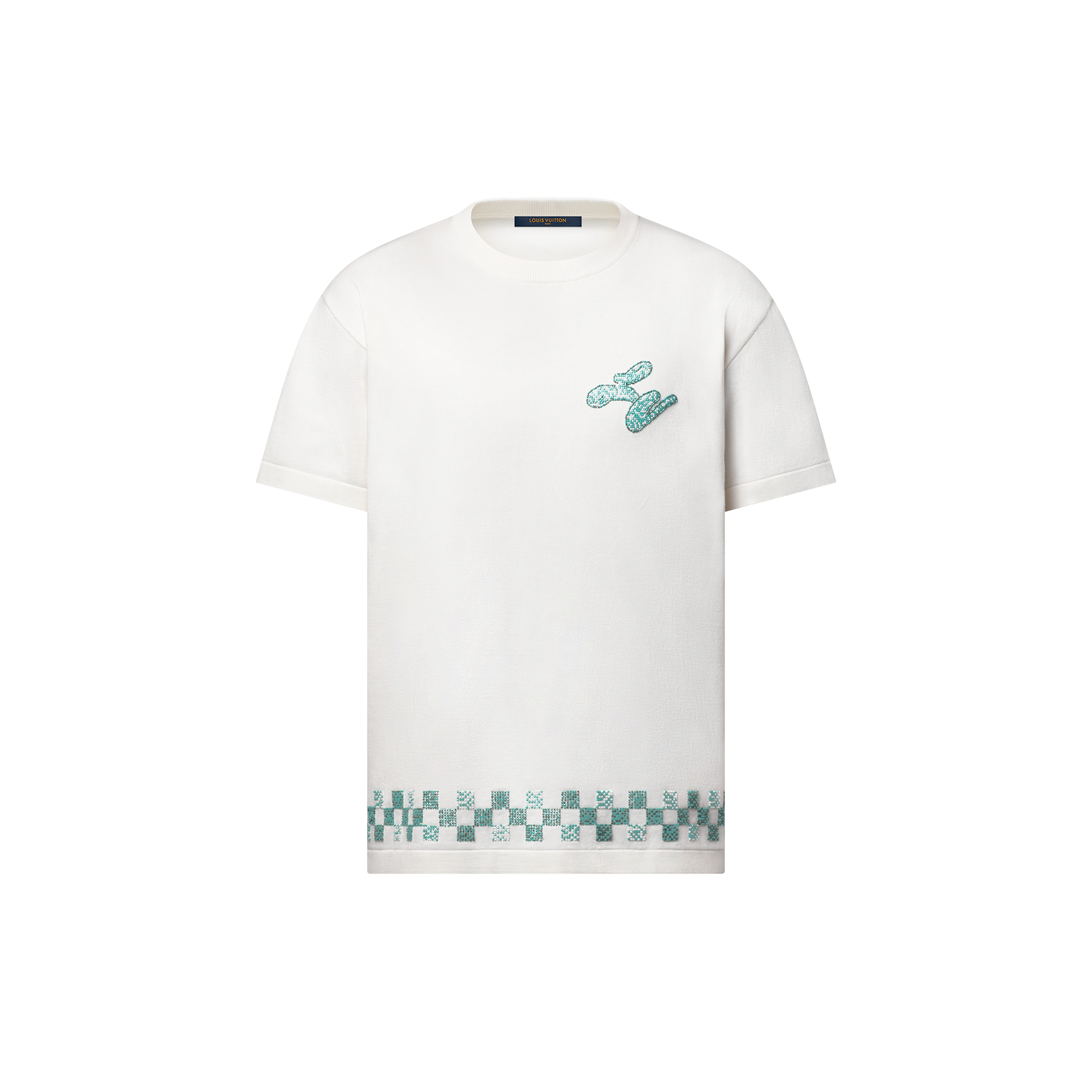 Embellished Short-Sleeved Crewneck  in Men