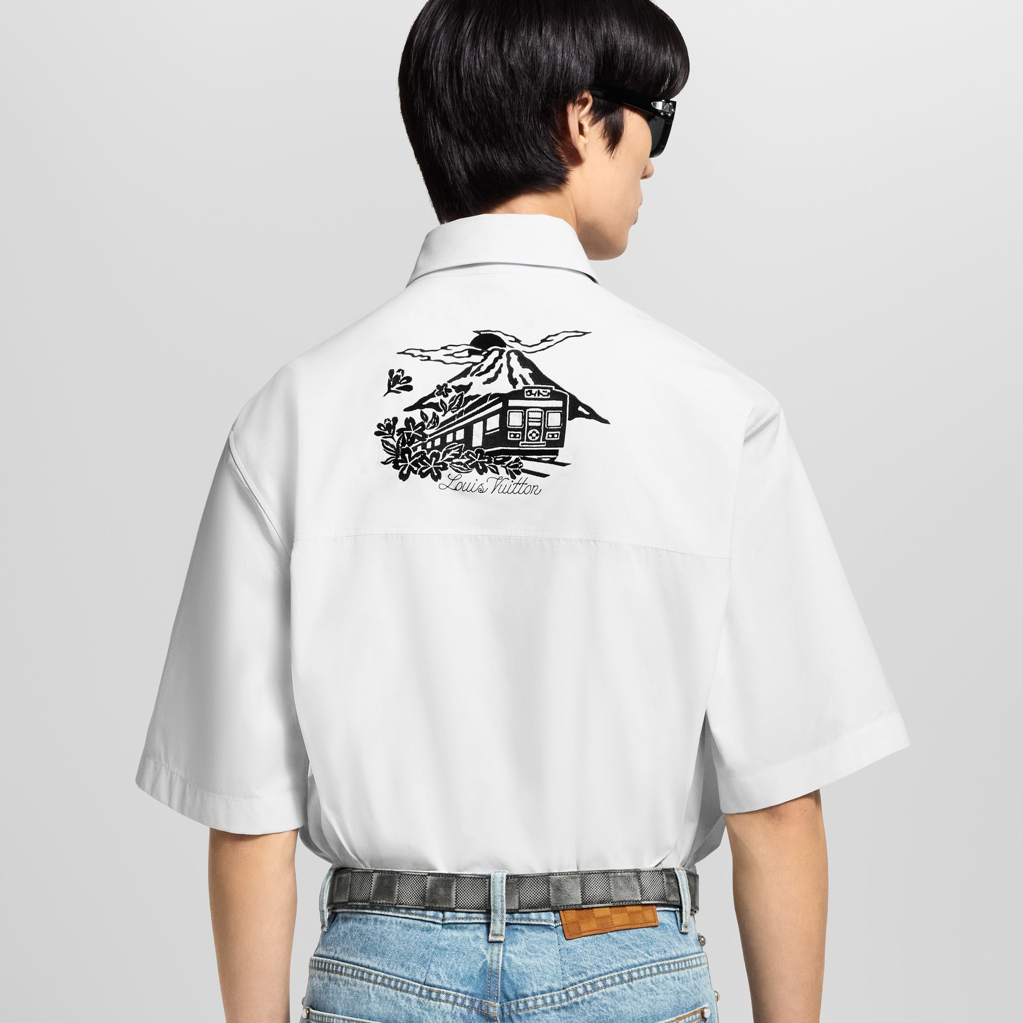 Embellished Short-Sleeved Shirt  in Men