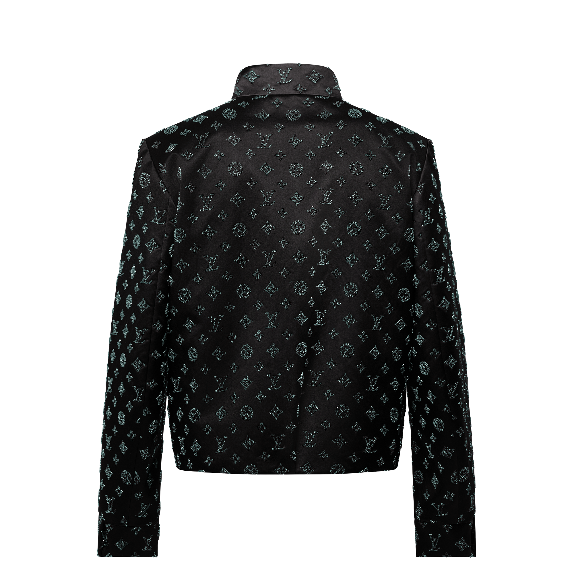 Embellished Silk Flight Suit Jacket  in Men