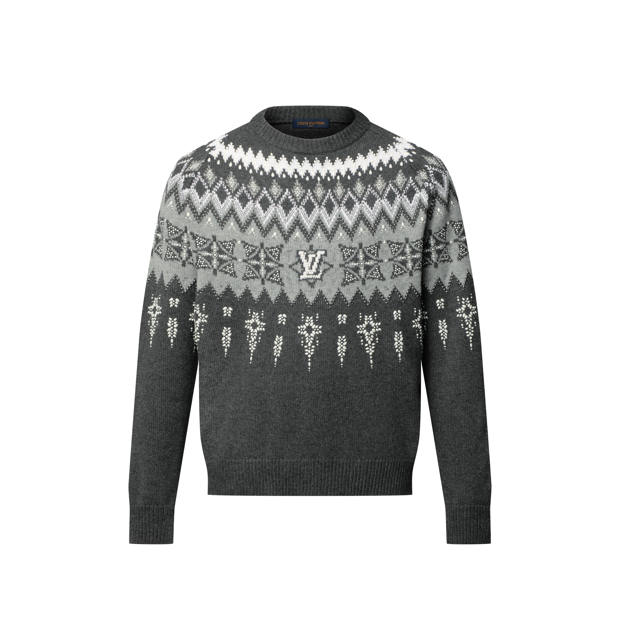 Embellished Wool-Cashmere Blend Pullover  in Men