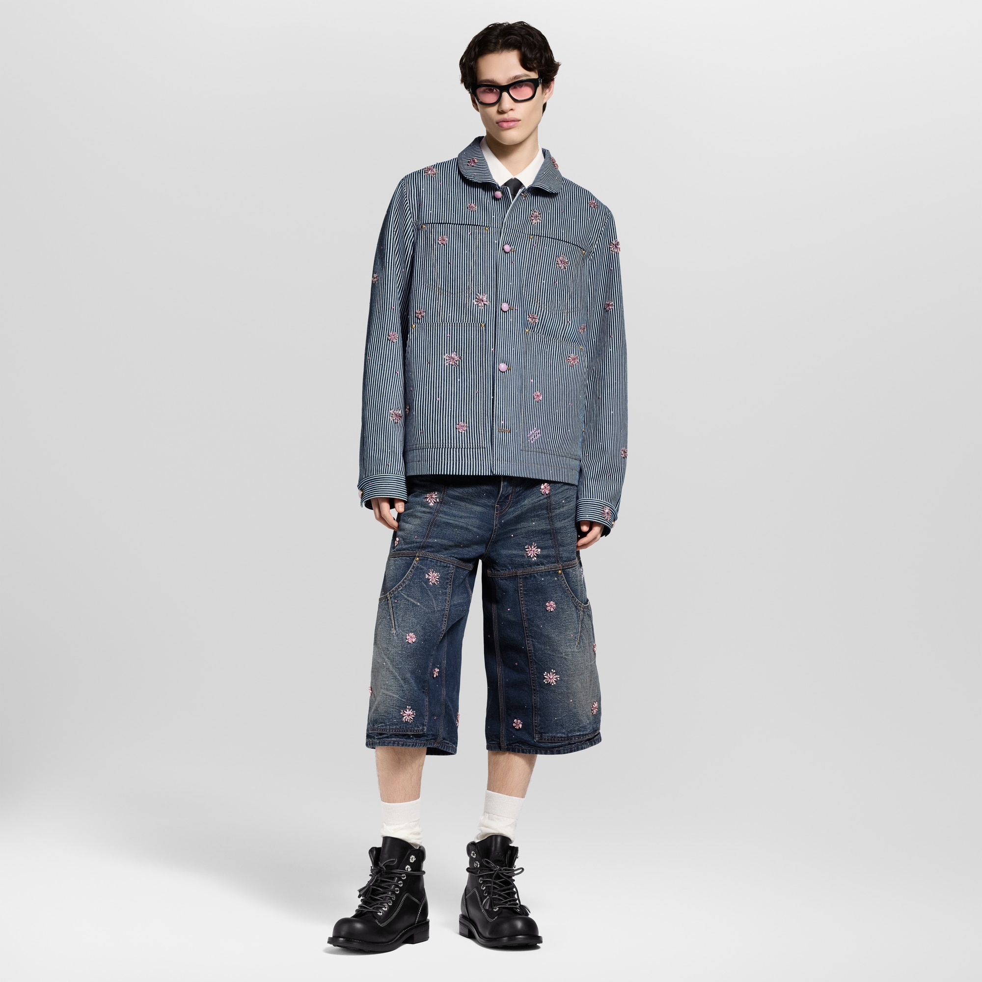 Embellished Workwear Jacket  in Men