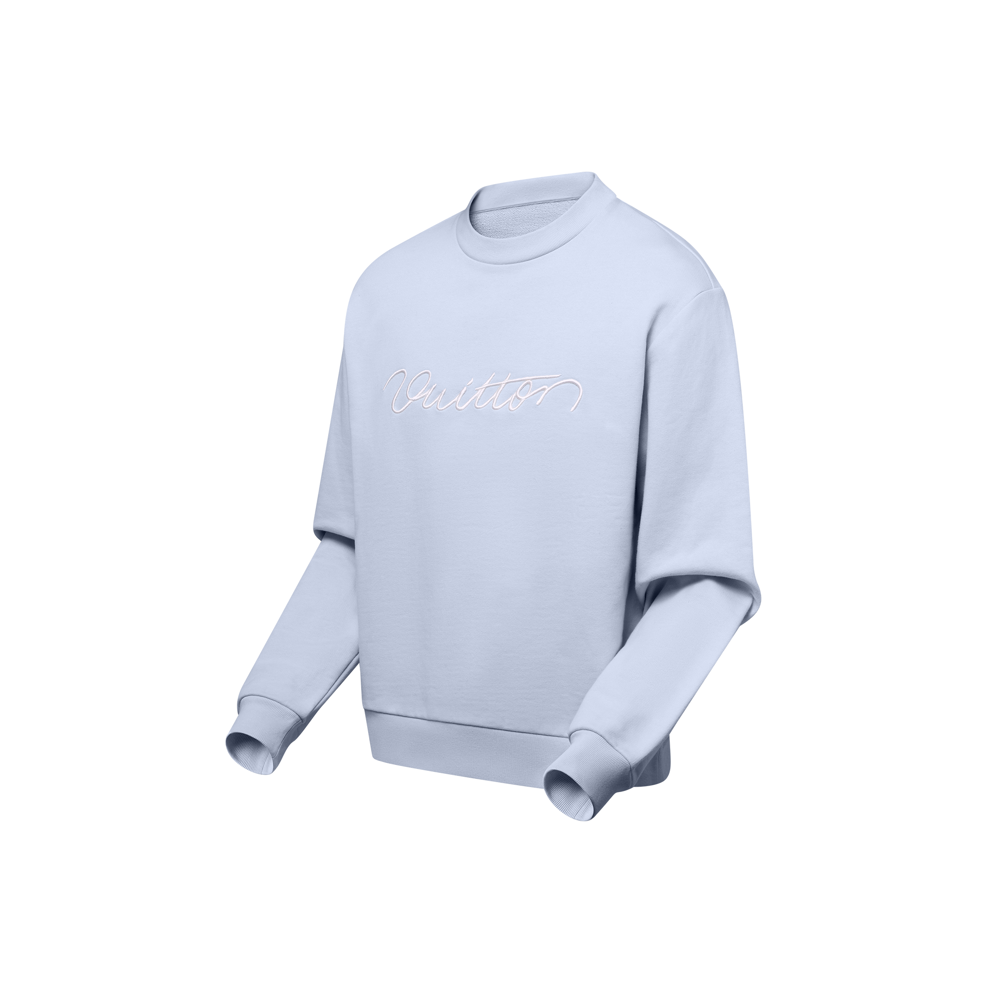 Embroidered Cotton Crewneck  in Women