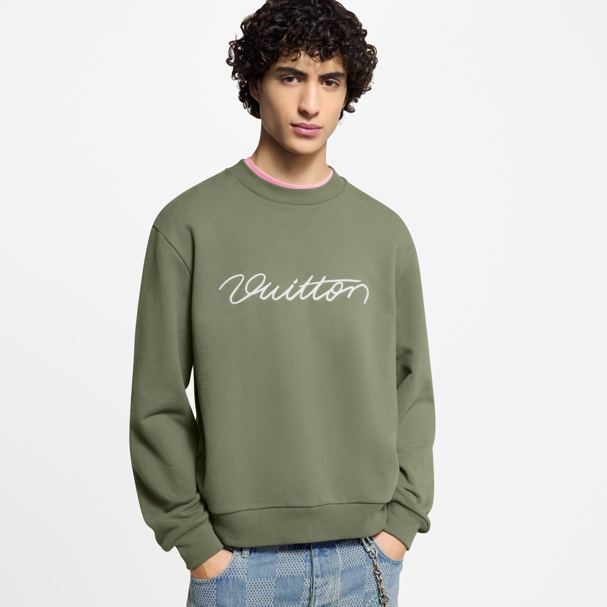 Embroidered Signature Crewneck  in Women