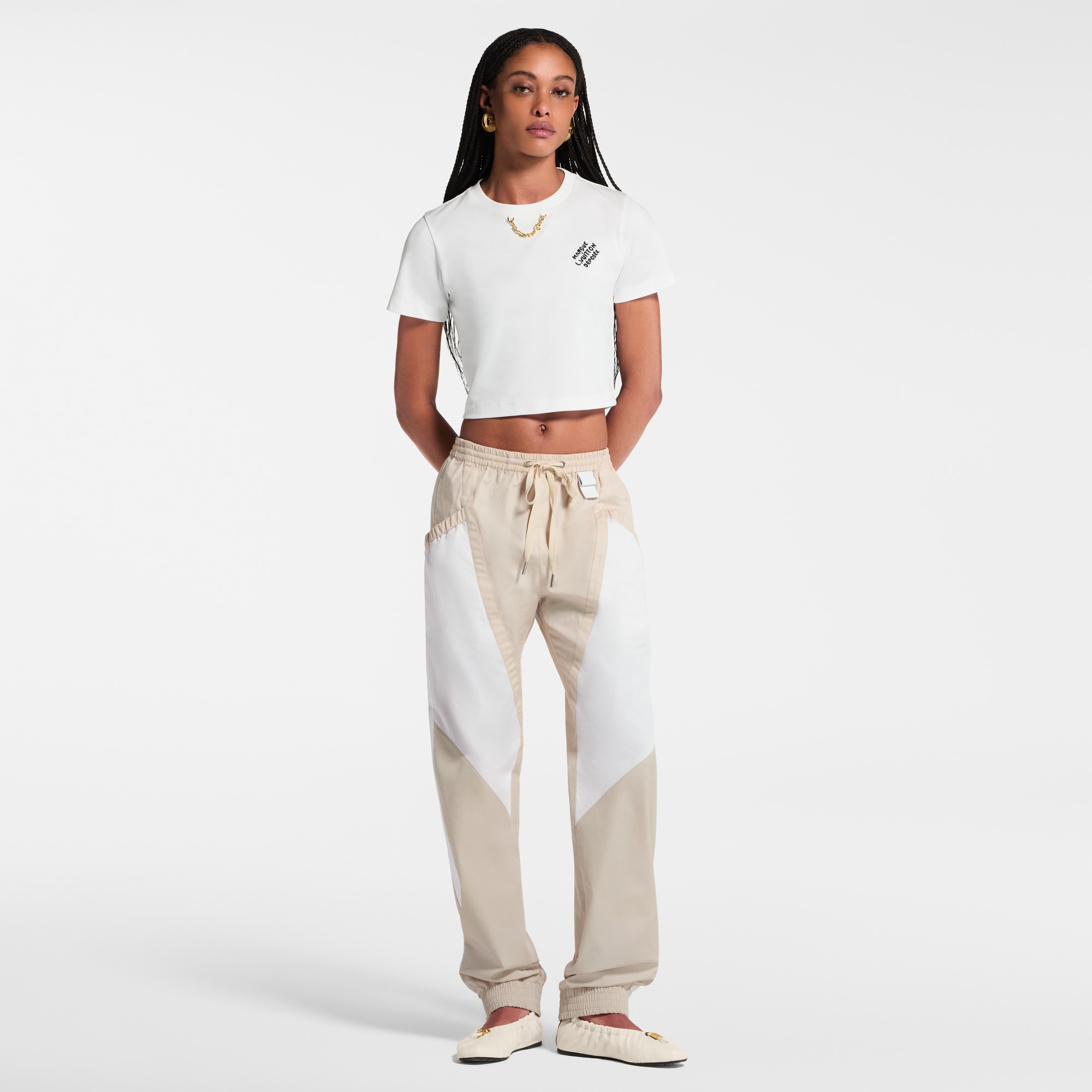 Embroidered Signature Crop Top  in Women