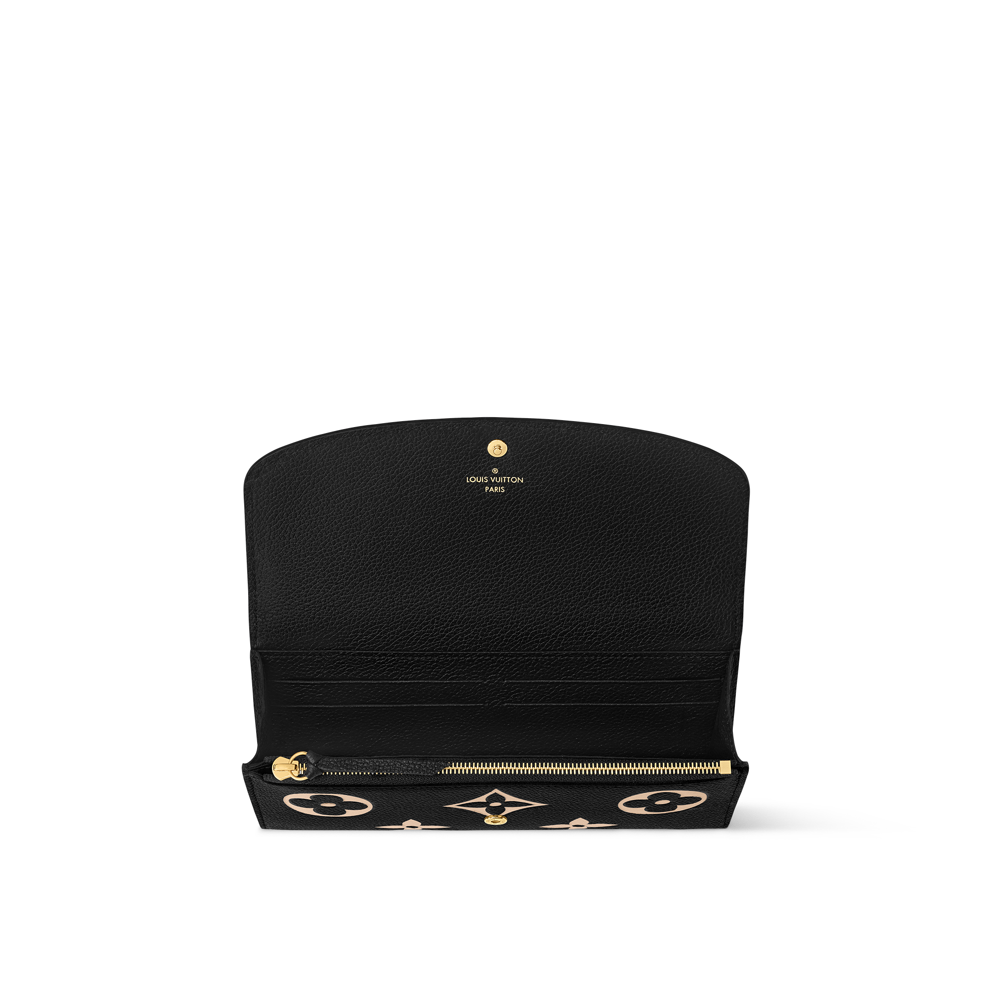 Emilie Wallet Bicolor Monogram Empreinte Leather in Women