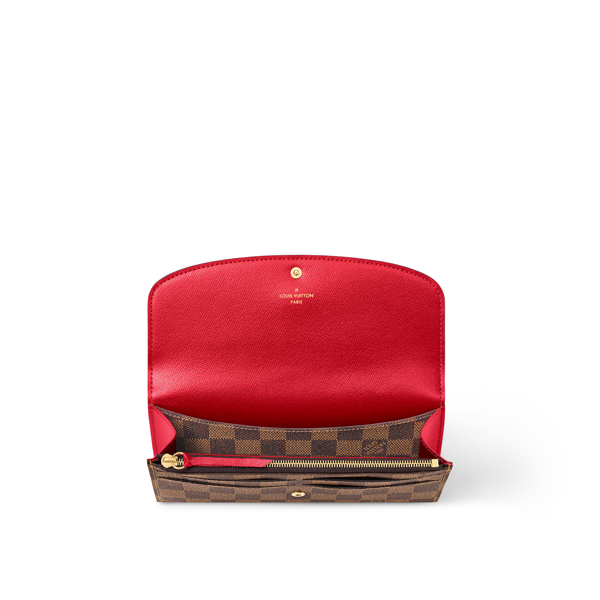 Emilie 銀包 Damier Ebène 帆布 in 女士