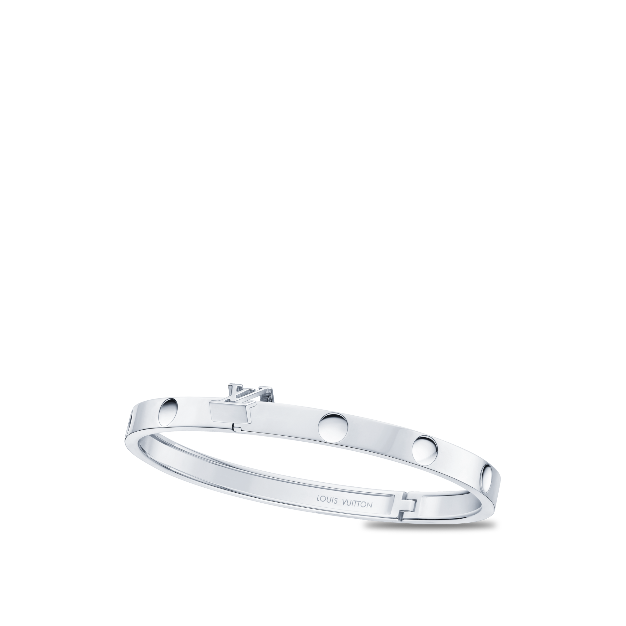 Empreinte Bangle, White Gold  in Les Extraordinaires