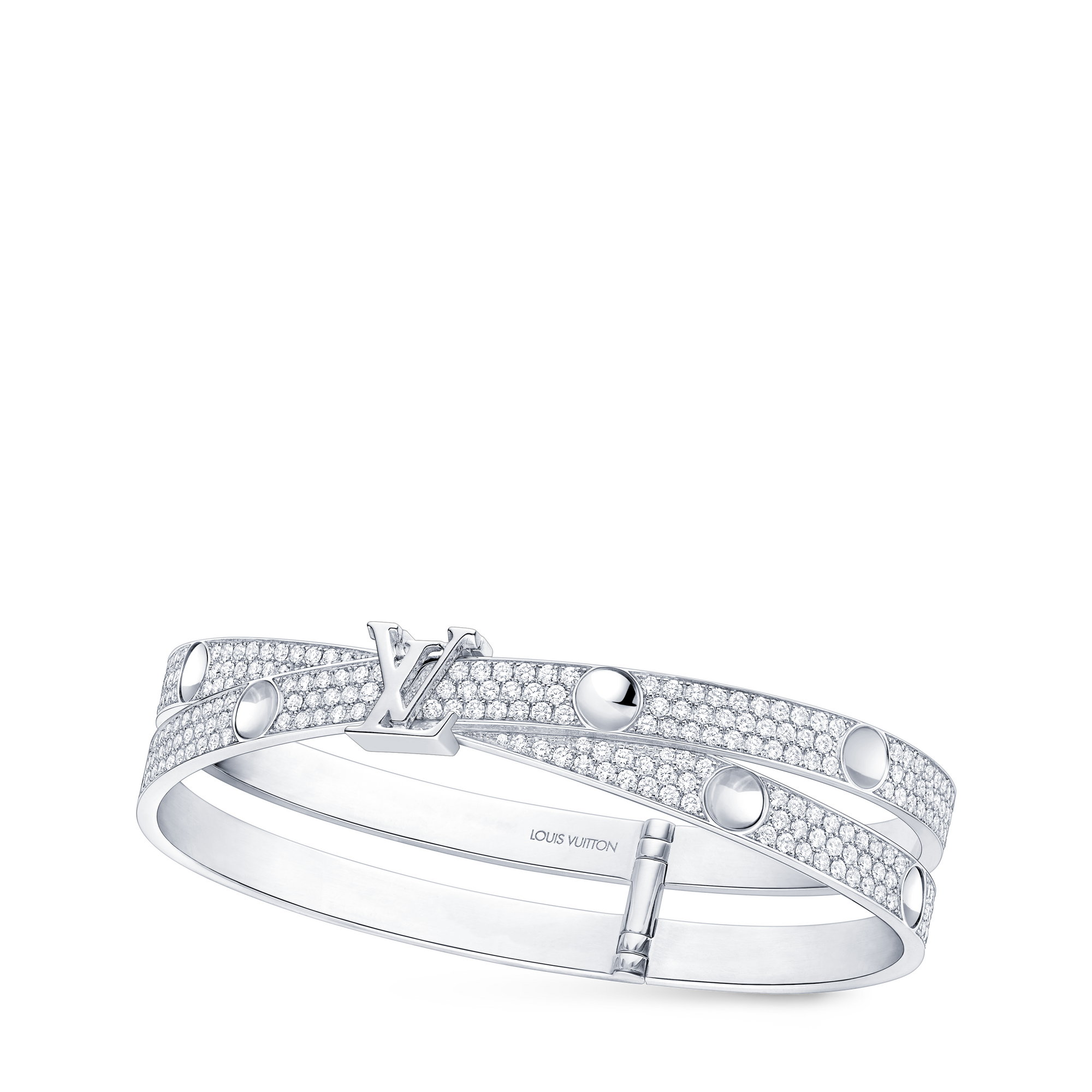 Empreinte Bangle, White Gold and Diamonds  in Jewellery