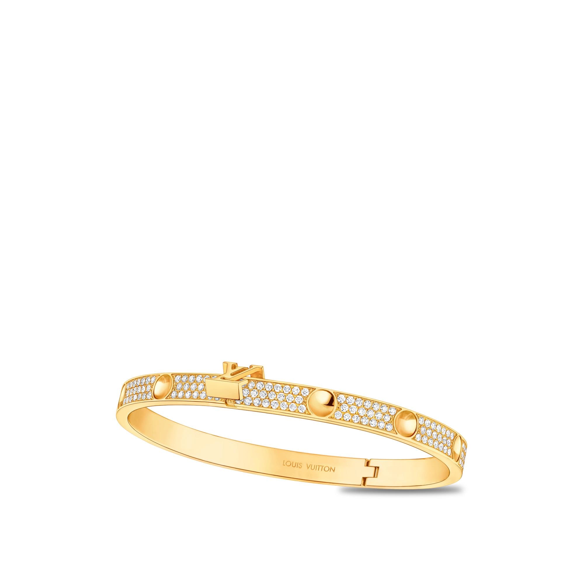 Empreinte Bangle, Yellow Gold And Pave Diamonds  in Jewellery