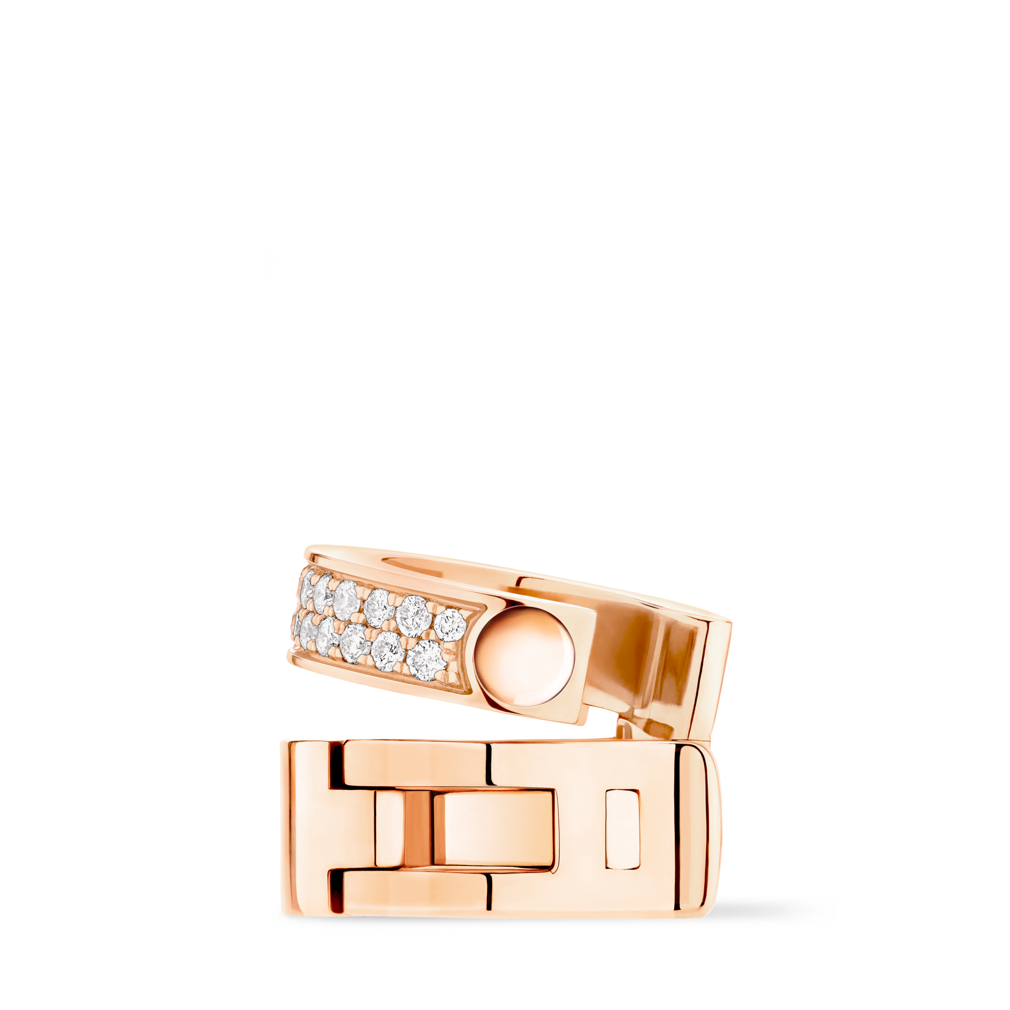 Empreinte Ear Cuff, Pink Gold And Diamonds - Per Unit  in Jewellery