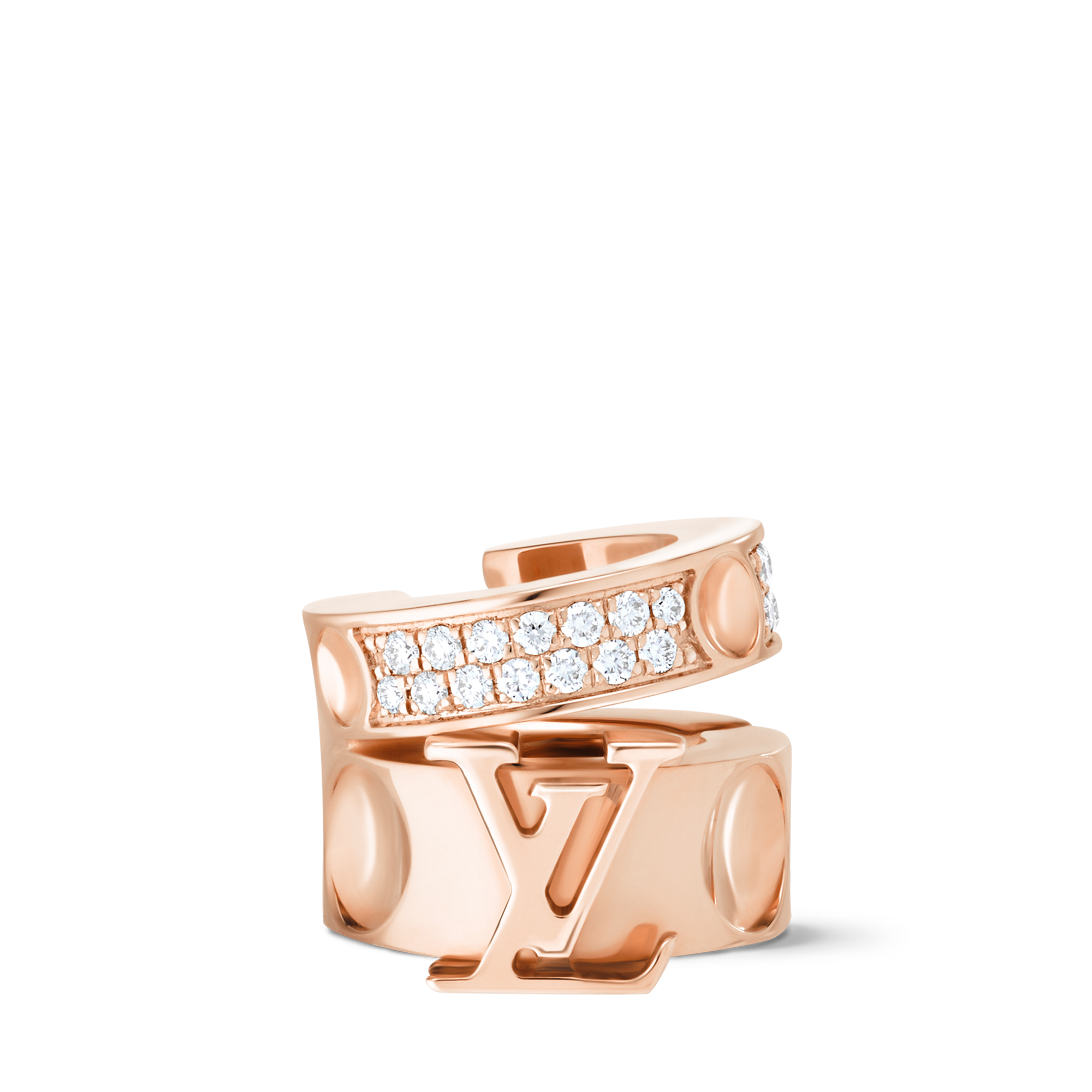 Empreinte Ear Cuff, Pink Gold And Diamonds - Per Unit  in Jewellery