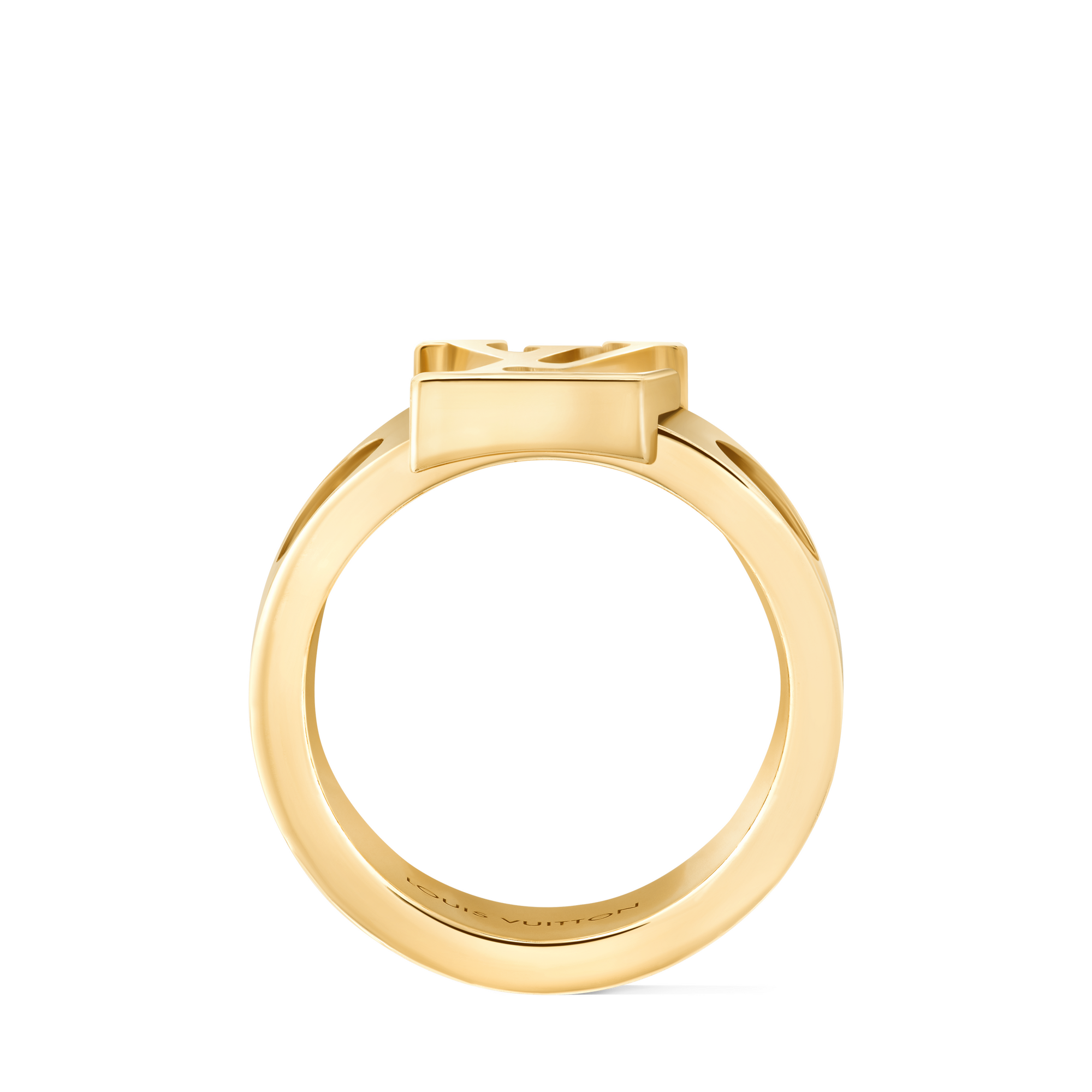 Empreinte Large Ring, Yellow Gold  in Jewellery