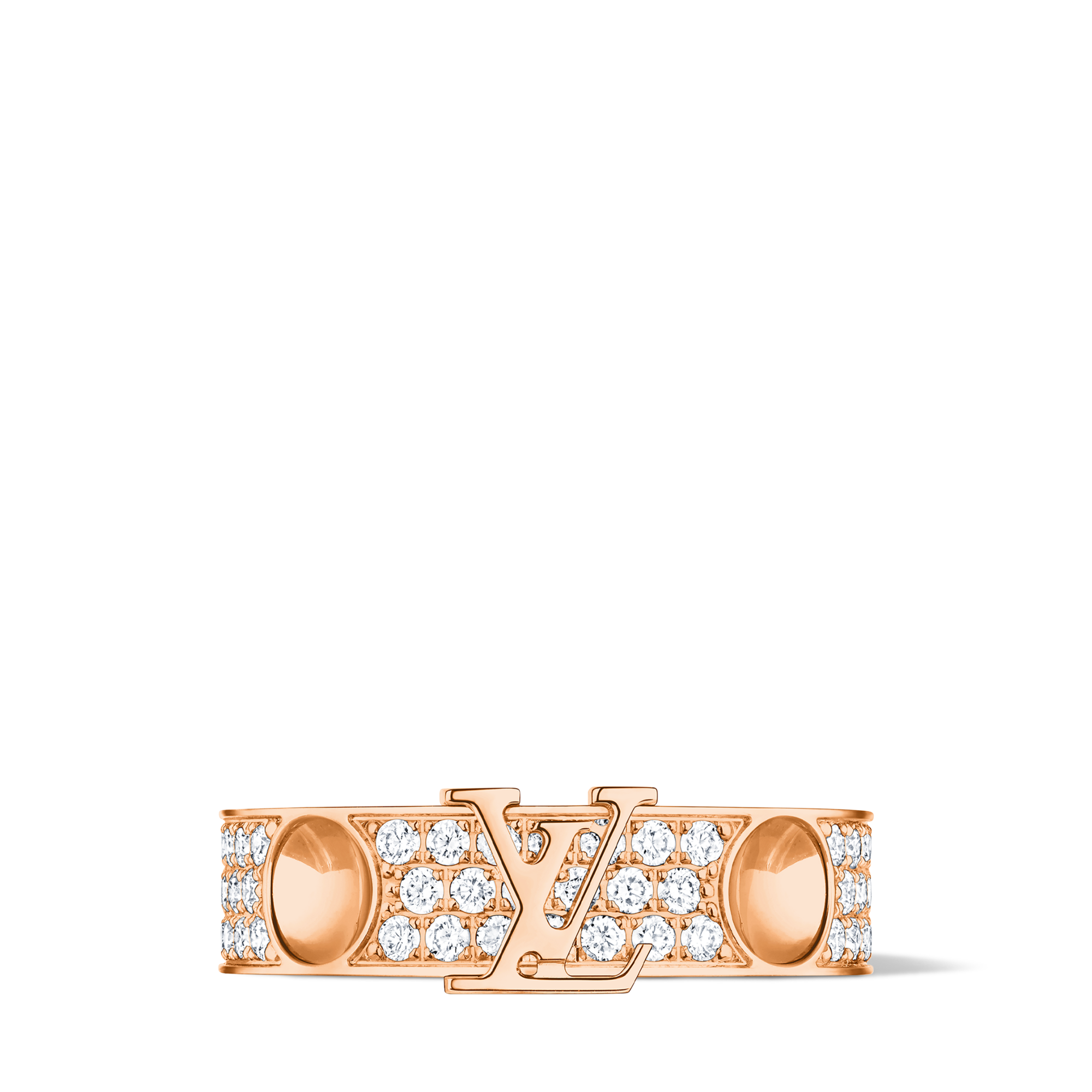 Empreinte Ring, Pink Gold And Diamonds  in Jewellery