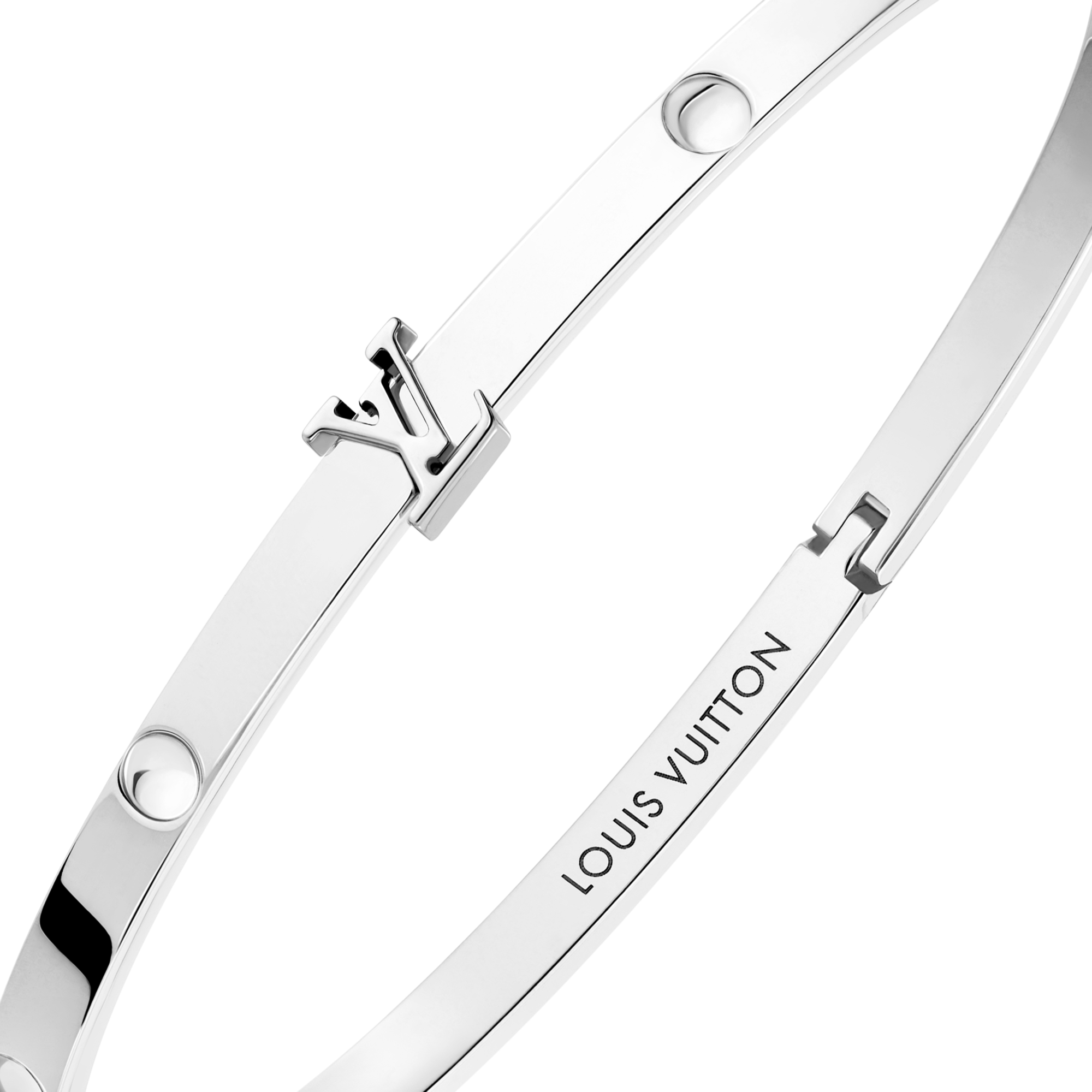 Empreinte Small Bangle, White Gold  in Jewellery