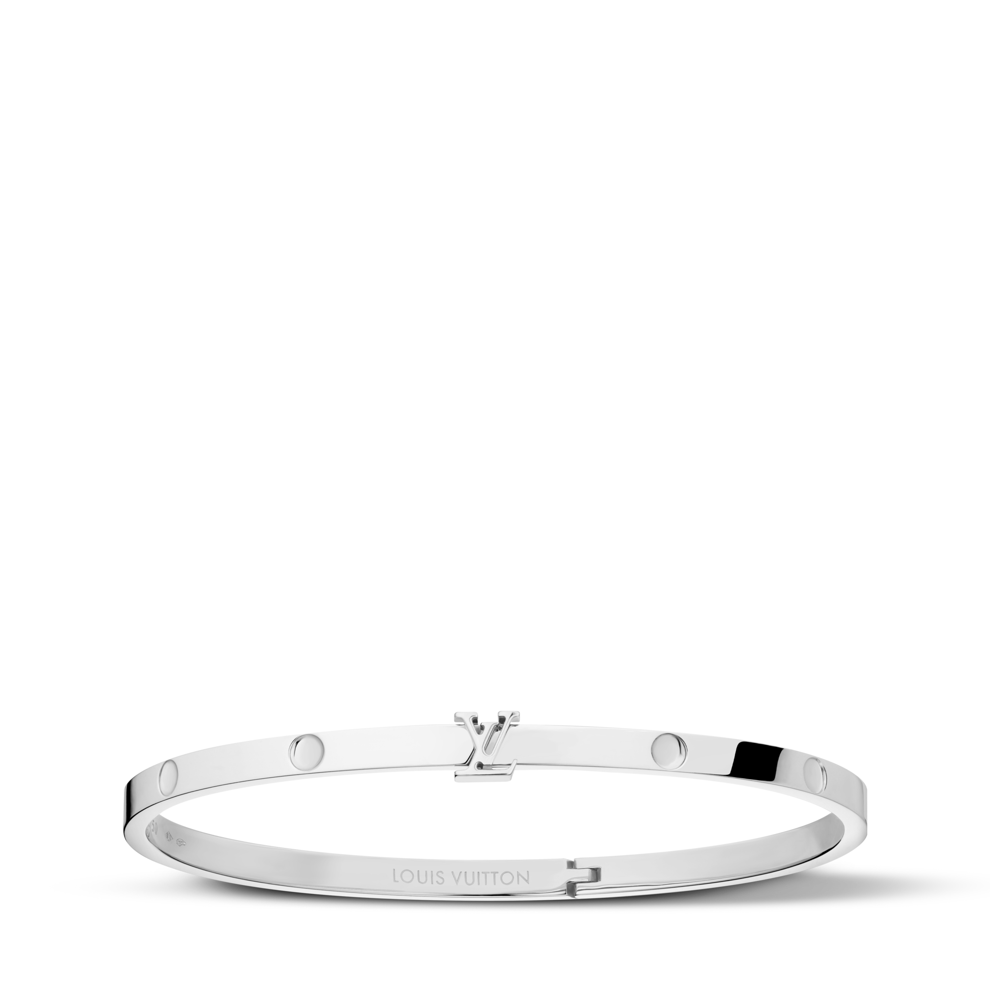 Empreinte Small Bangle, White Gold  in Jewellery