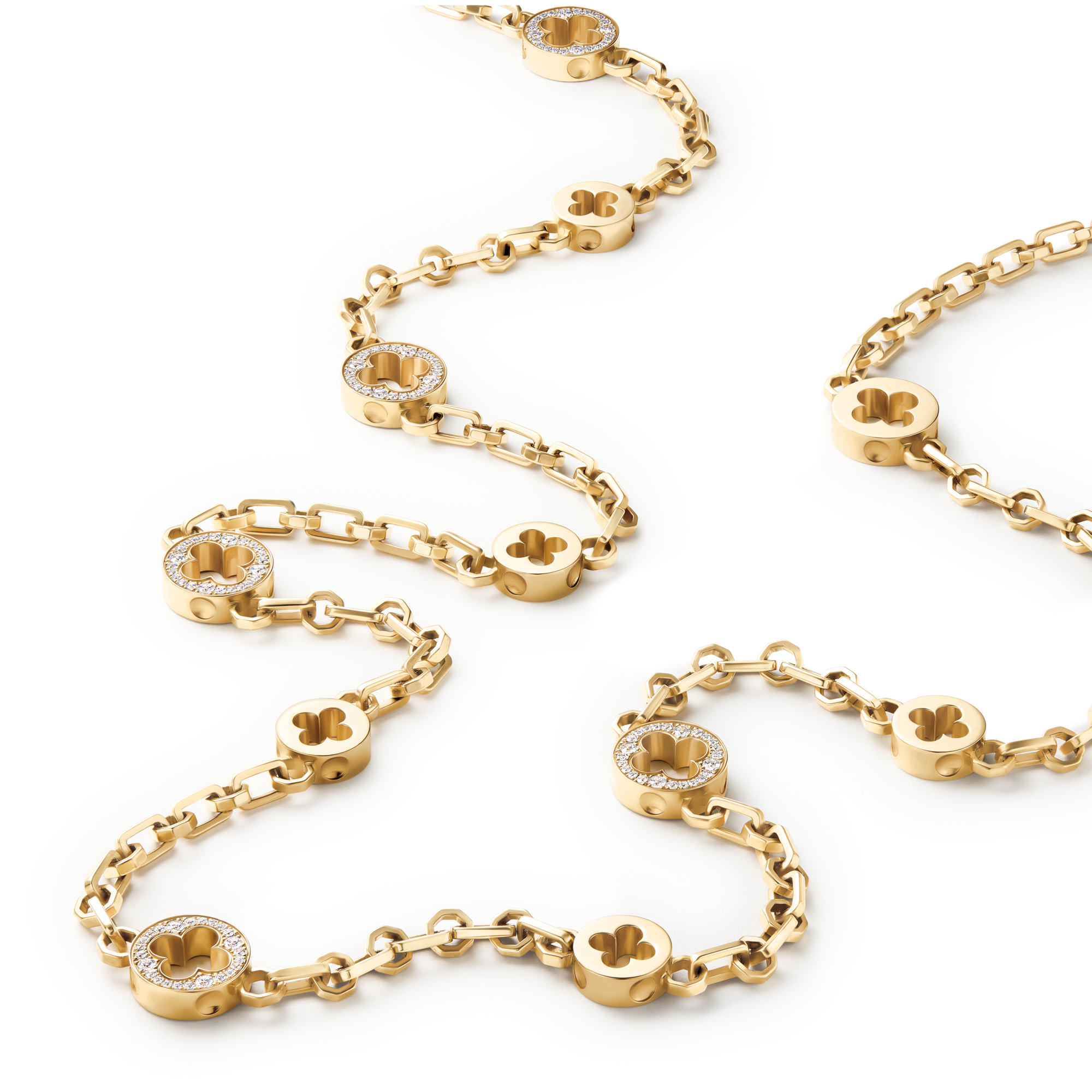 Empreinte 黃K金配鑽石可轉換式頸鏈  in 珠寶系列