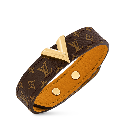 Essential V Bracelet Monogram Canvas in Women's Accessories Leather Bracelets collections by Louis Vuitton (Product zoom)