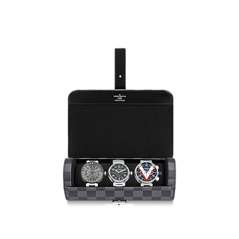 3 腕錶盒 Damier Graphite 帆布 in 男士's 旅遊用品 旅遊用品總覽 collections by Louis Vuitton (產品縮放)