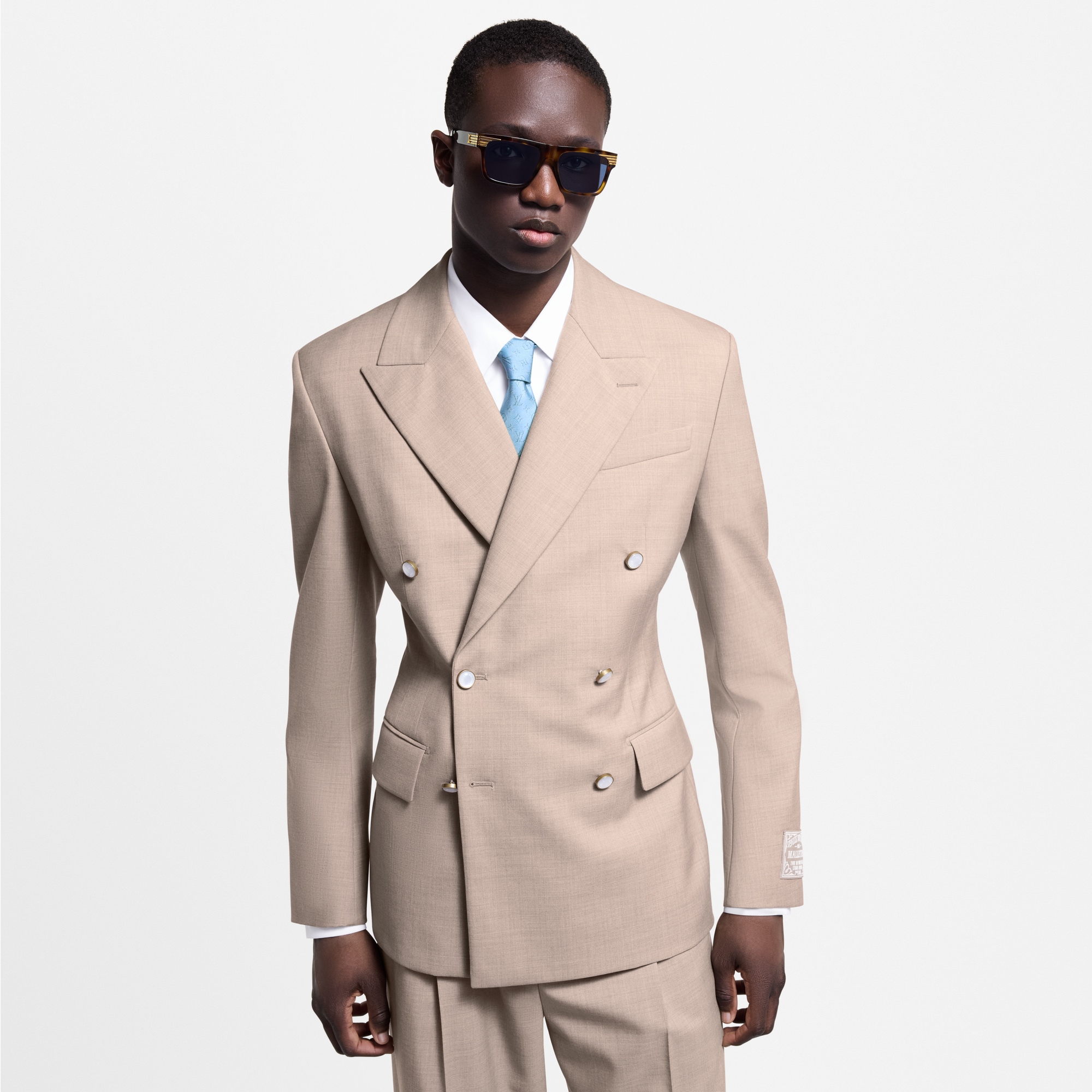 西裝剪裁雙排扣外套  in 男士