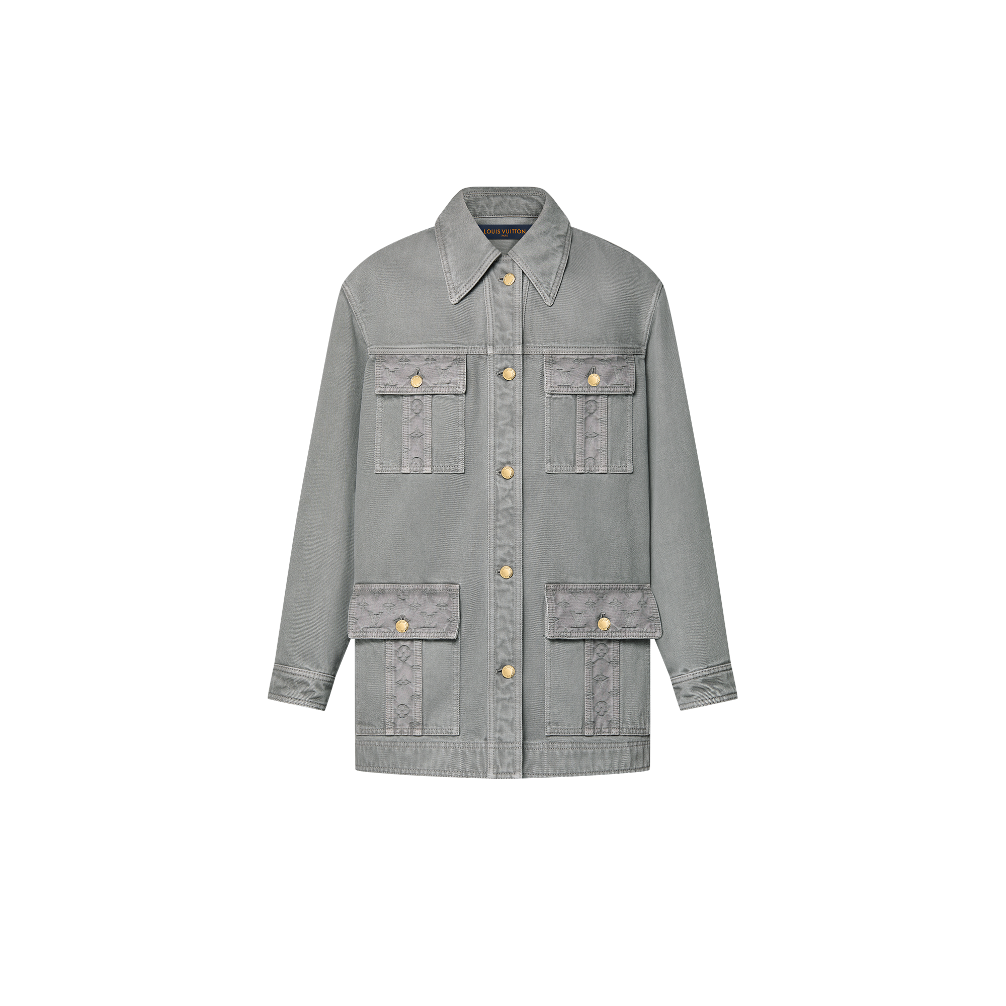 翻蓋口袋牛仔外套  in 女士