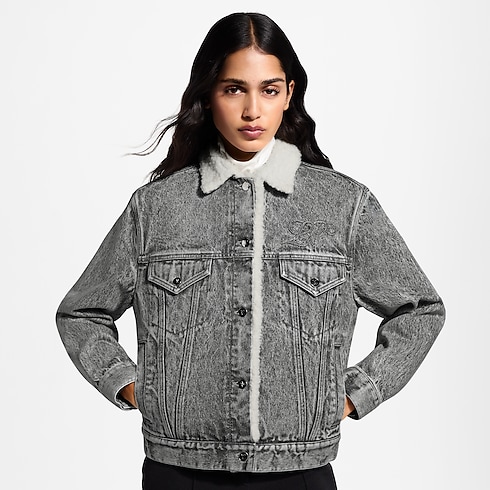 Fleece-Lined Denim Jacket in Women's Ready to Wear Coats and Jackets collections by Louis Vuitton (Product zoom)