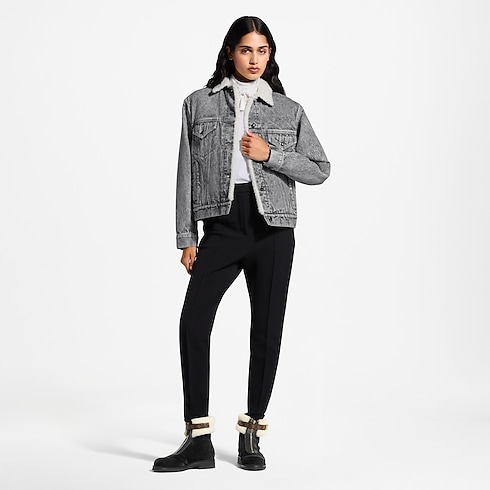 Fleece-Lined Denim Jacket in Women's Ready to Wear Coats and Jackets collections by Louis Vuitton (Product zoom)