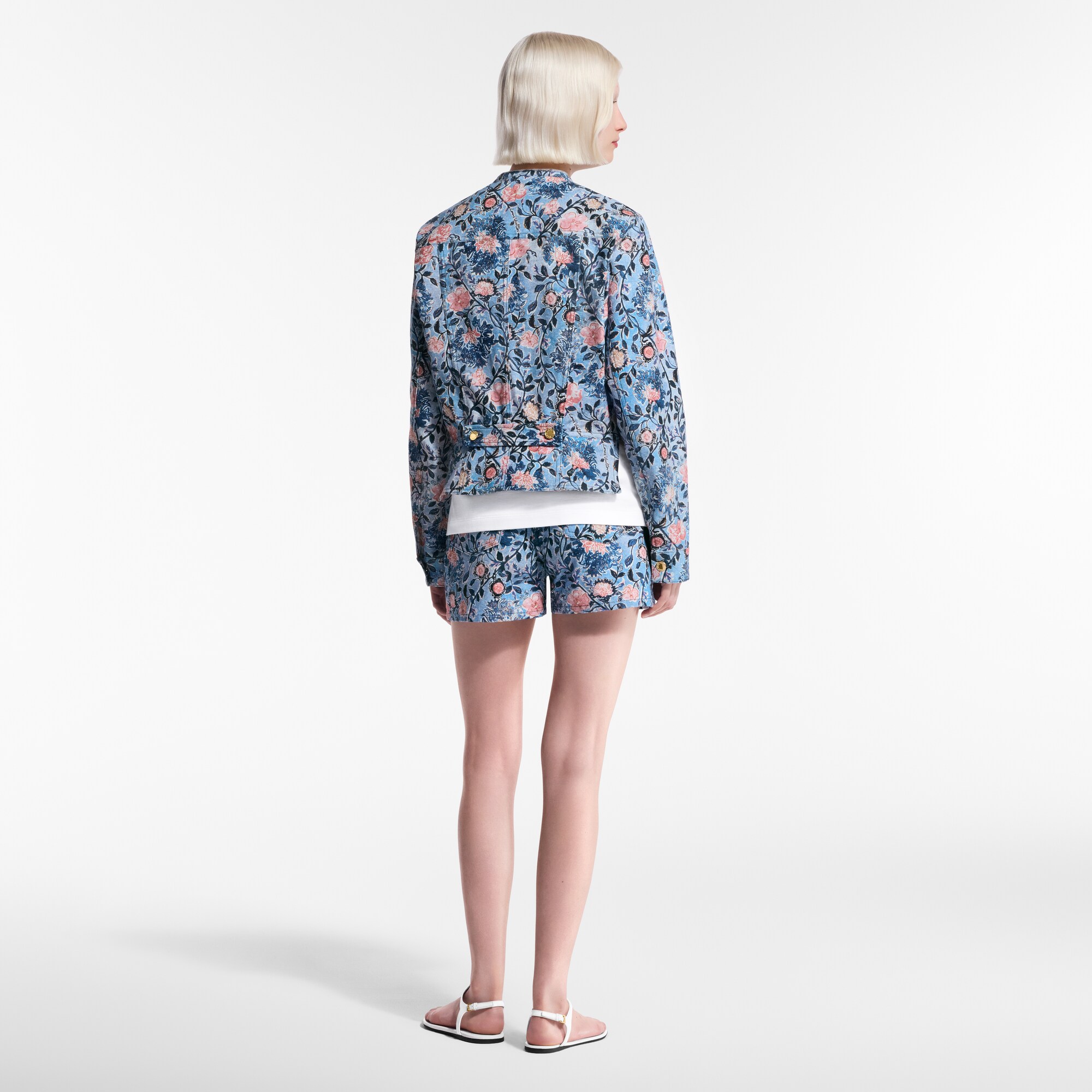 Floral Vine Denim Jacket  in Women